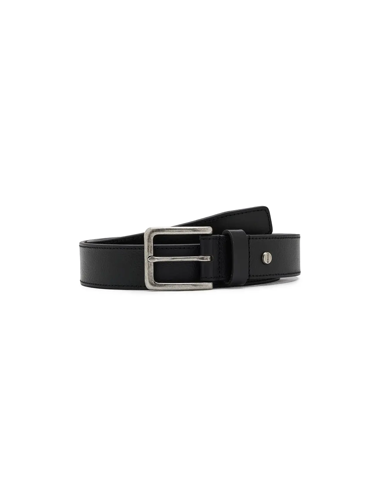 Кожаный ремень Jean Leather Belt Boconi Bags And Leather — черный