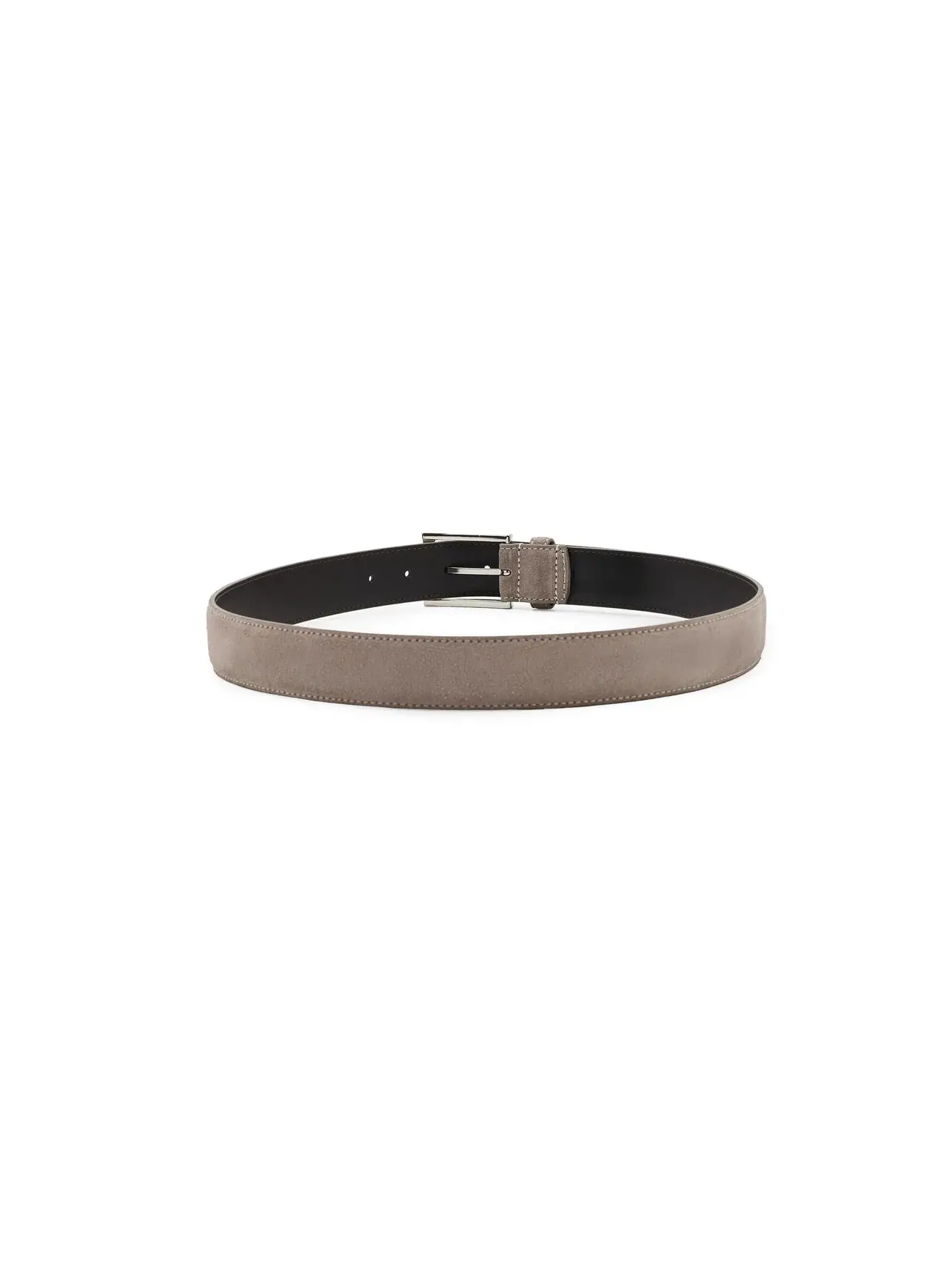 Ремень из замши Suede Leather Belt Brooks Brothers — изображение 2 из 3, тауп
