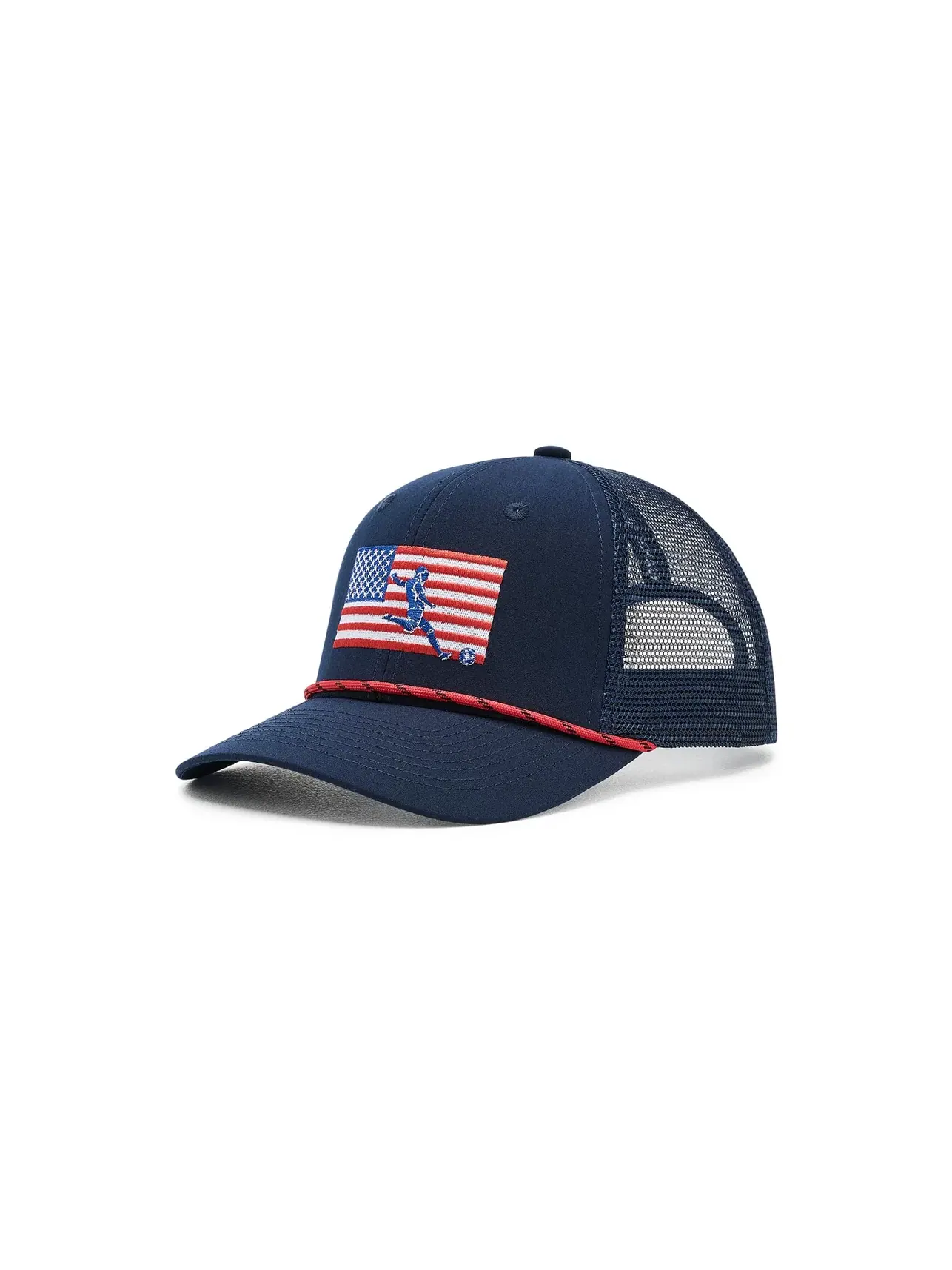 Кепка-тракер футбольная Soccer Trucker Hat - USA (для маленьких детей) Chalktalk Sports — изображение 1 из 3, темно-синий