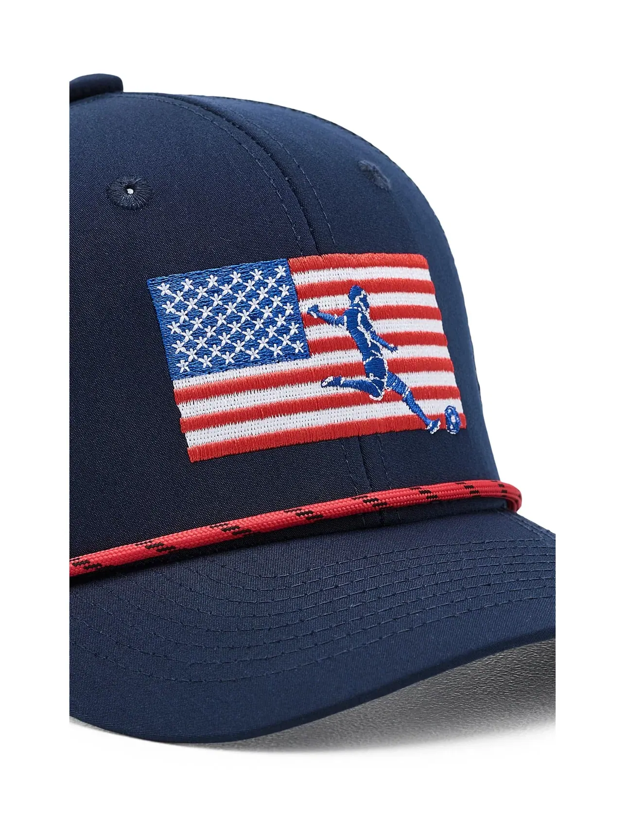 Кепка-тракер футбольная Soccer Trucker Hat - USA (для маленьких детей) Chalktalk Sports — изображение 3 из 3, темно-синий