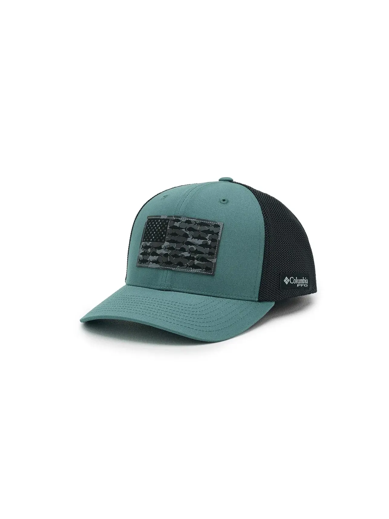 Кепка-бейсболка сетчатая PFG Fish Flag Mesh Ball Cap Columbia — изображение 1 из 3, черный