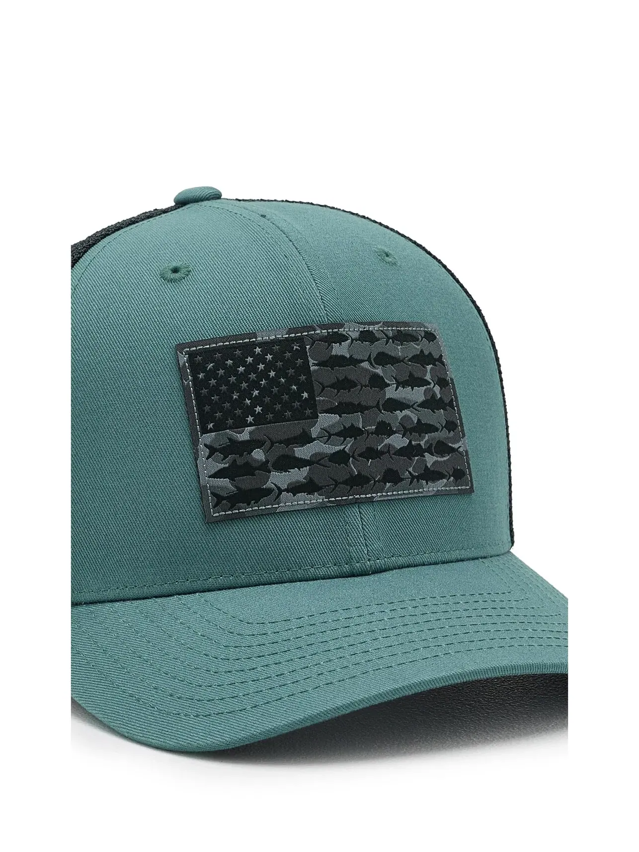 Кепка-бейсболка сетчатая PFG Fish Flag Mesh Ball Cap Columbia — изображение 3 из 3, черный