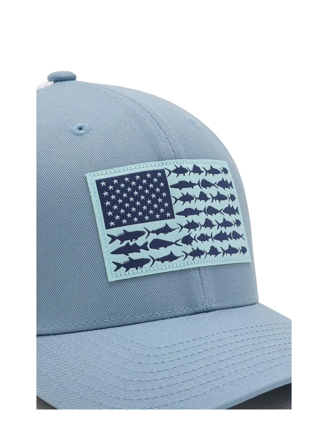 Бейсболка PFG Fish Flag Mesh Columbia — изображение 3 из 3, синий/белый