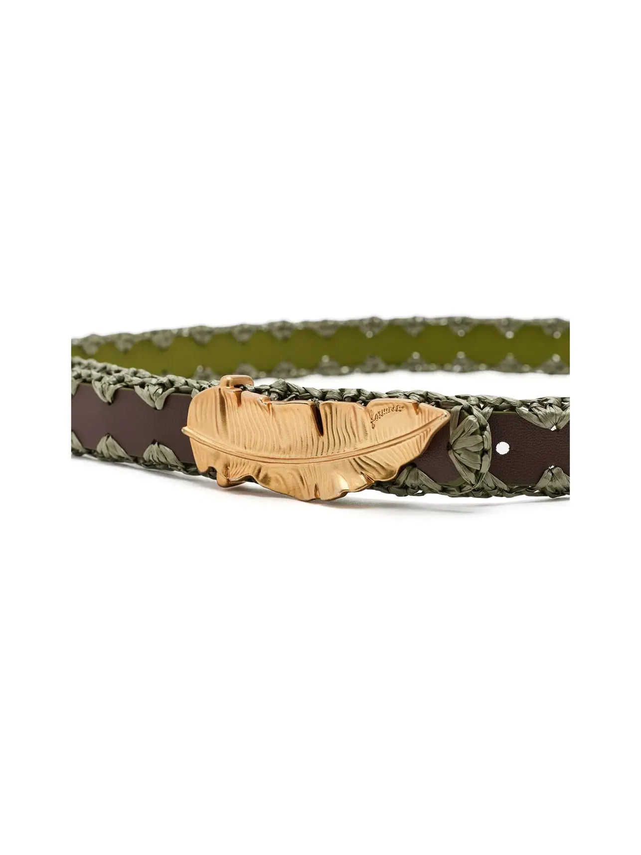 Классический кожаный ремень Classic Leather Belt Farm Rio — изображение 3 из 3, зеленый