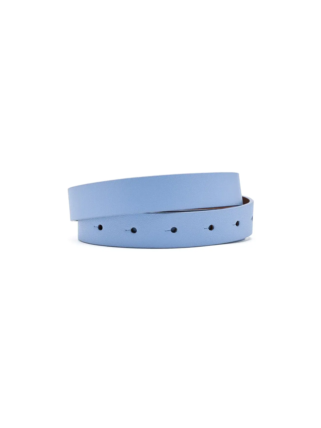 Классический кожаный ремень Classic Leather Belt Farm Rio — изображение 2 из 3, светлый синий