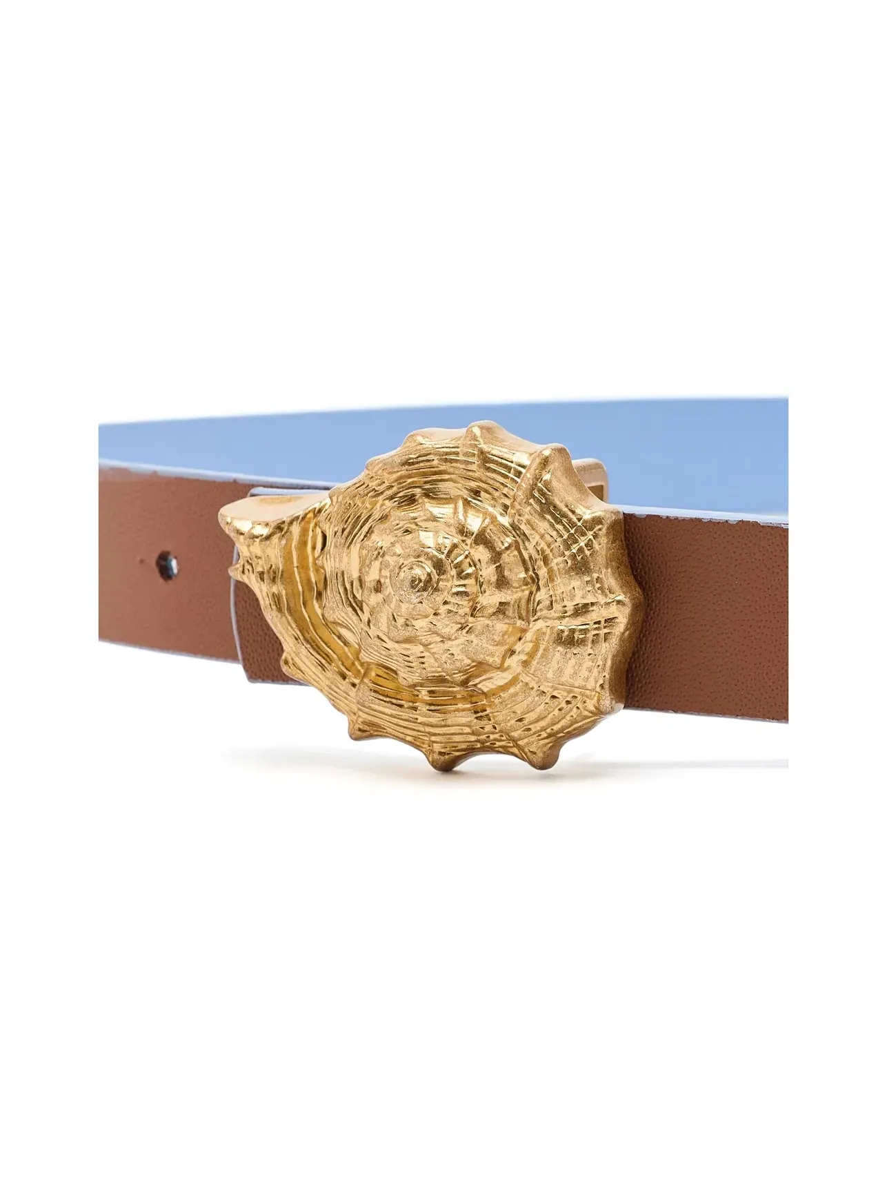 Классический кожаный ремень Classic Leather Belt Farm Rio — изображение 3 из 3, светлый синий