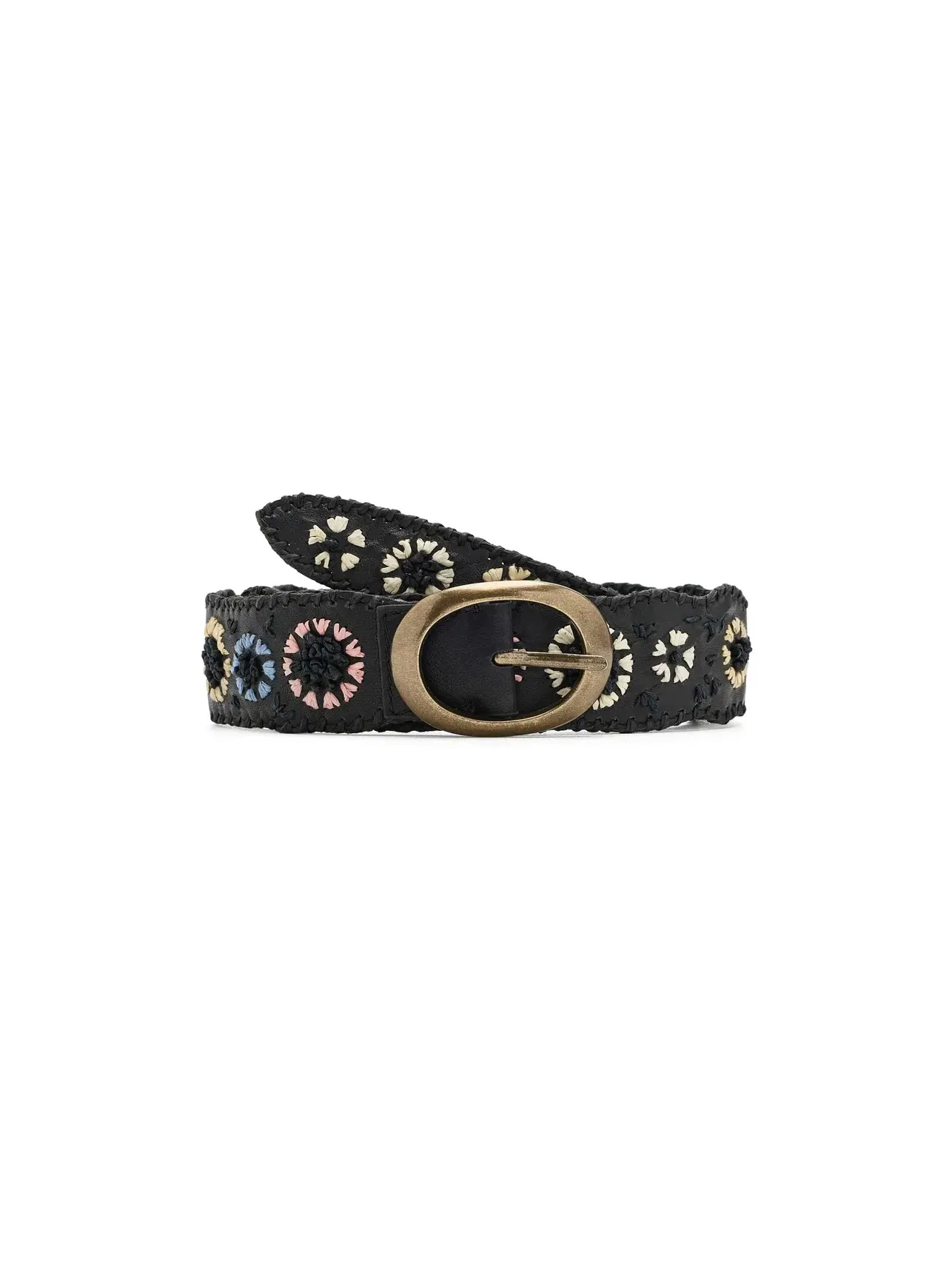 Ремень из рафии Indigo Dreaming Raffia Belt Free People — изображение 1 из 3, серый