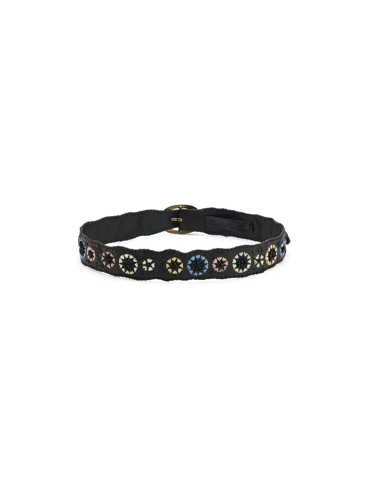 Ремень из рафии Indigo Dreaming Raffia Belt Free People — изображение 2 из 3, серый