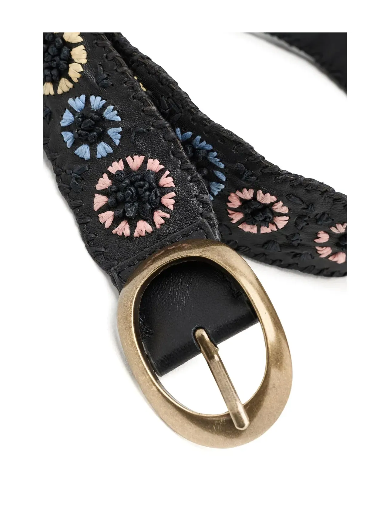 Ремень из рафии Indigo Dreaming Raffia Belt Free People — изображение 3 из 3, серый