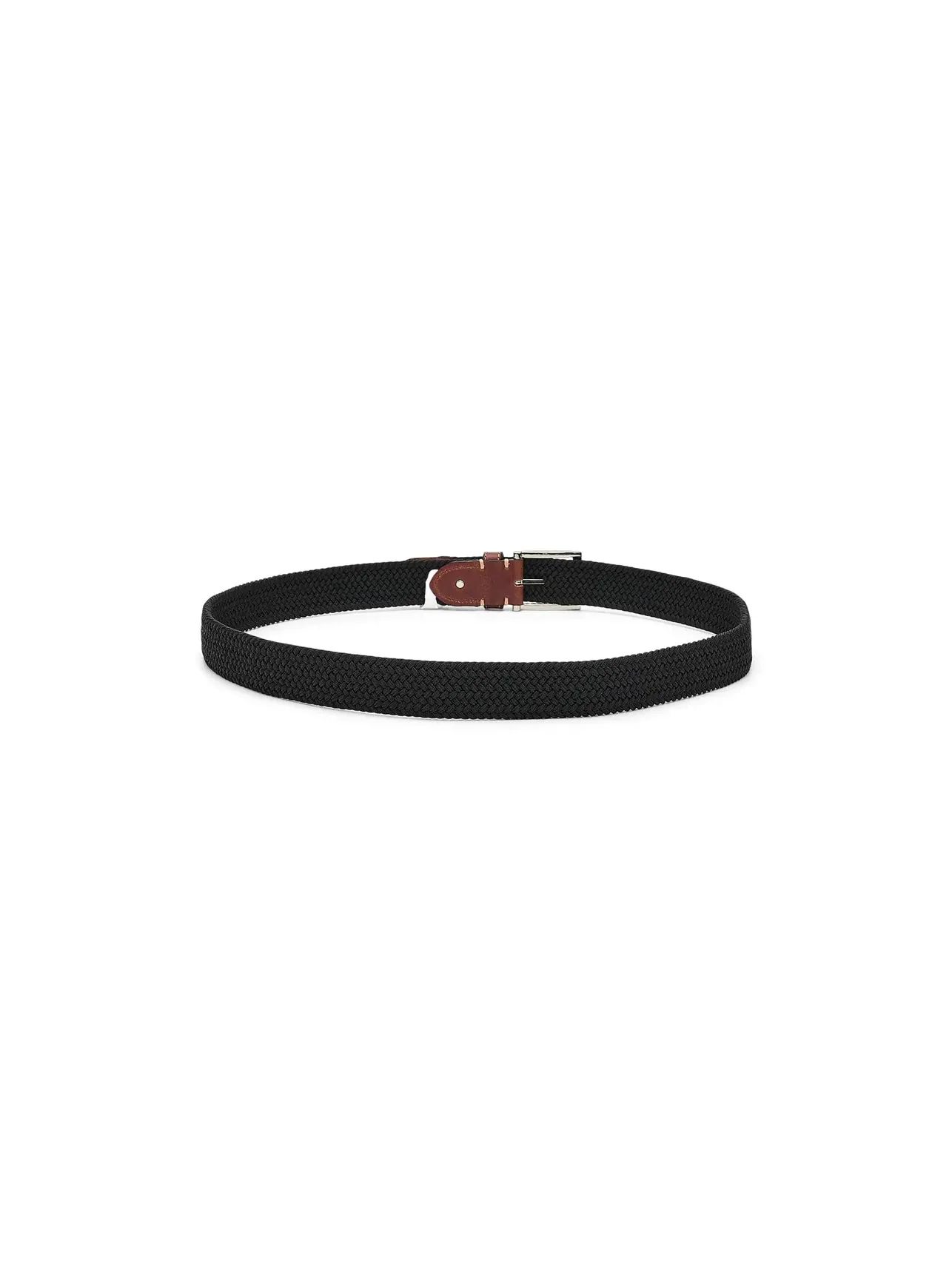 Плетеный эластичный ремень Braided Stretch Belt Izod — изображение 2 из 3, черный