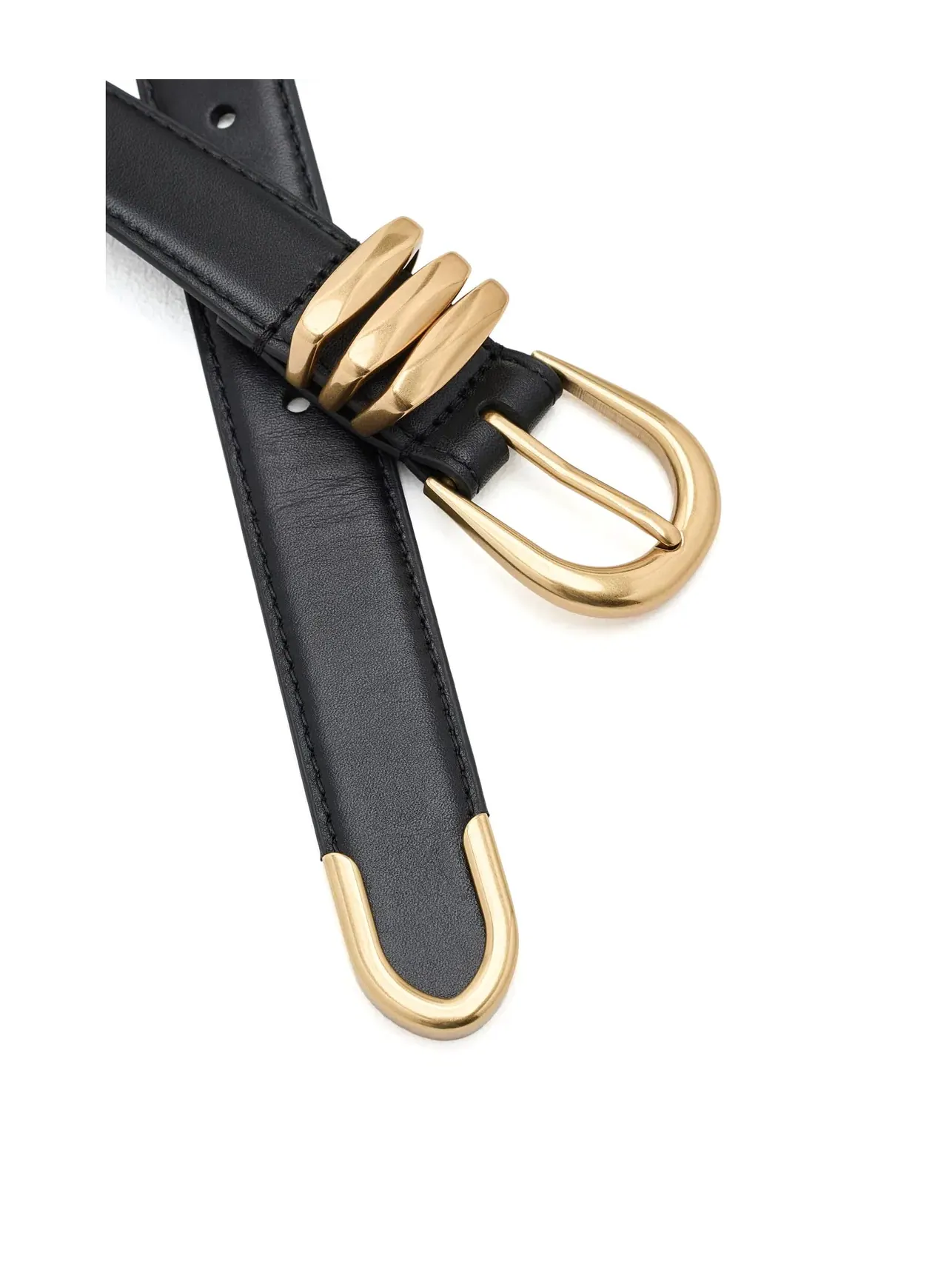 Узкий кожаный ремень с металлической шлевкой Metal-Keeper Leather Skinny Belt Lauren Ralph Lauren — изображение 3 из 3