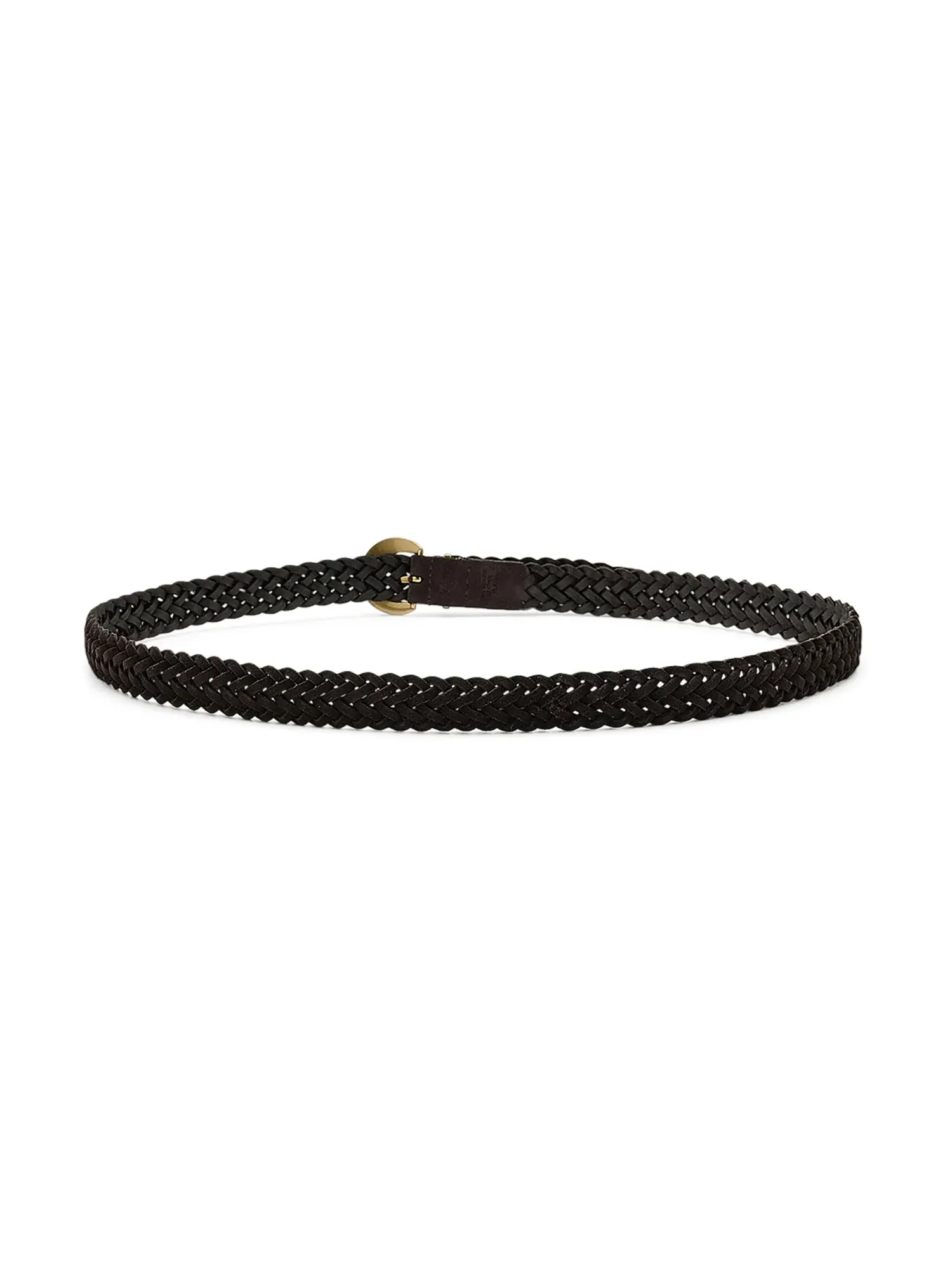 Плетеный ремень из замши Lucie Woven Belt-suede Madewell — изображение 2 из 3, карабовый