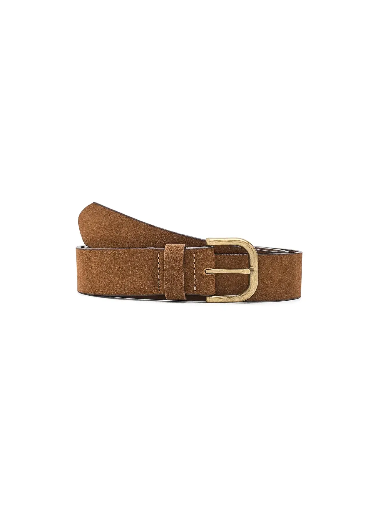 Ремень из замши повседневный Suede Easy Casual Belt Madewell — изображение 1 из 3, землистый
