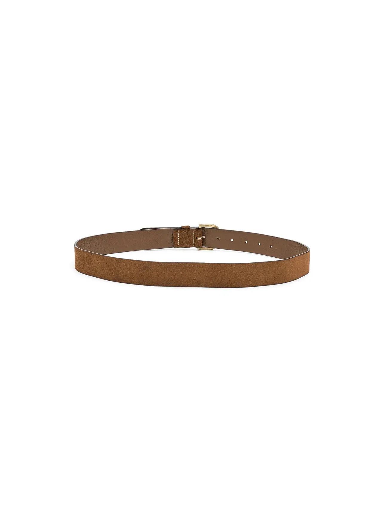 Ремень из замши повседневный Suede Easy Casual Belt Madewell — изображение 2 из 3, землистый