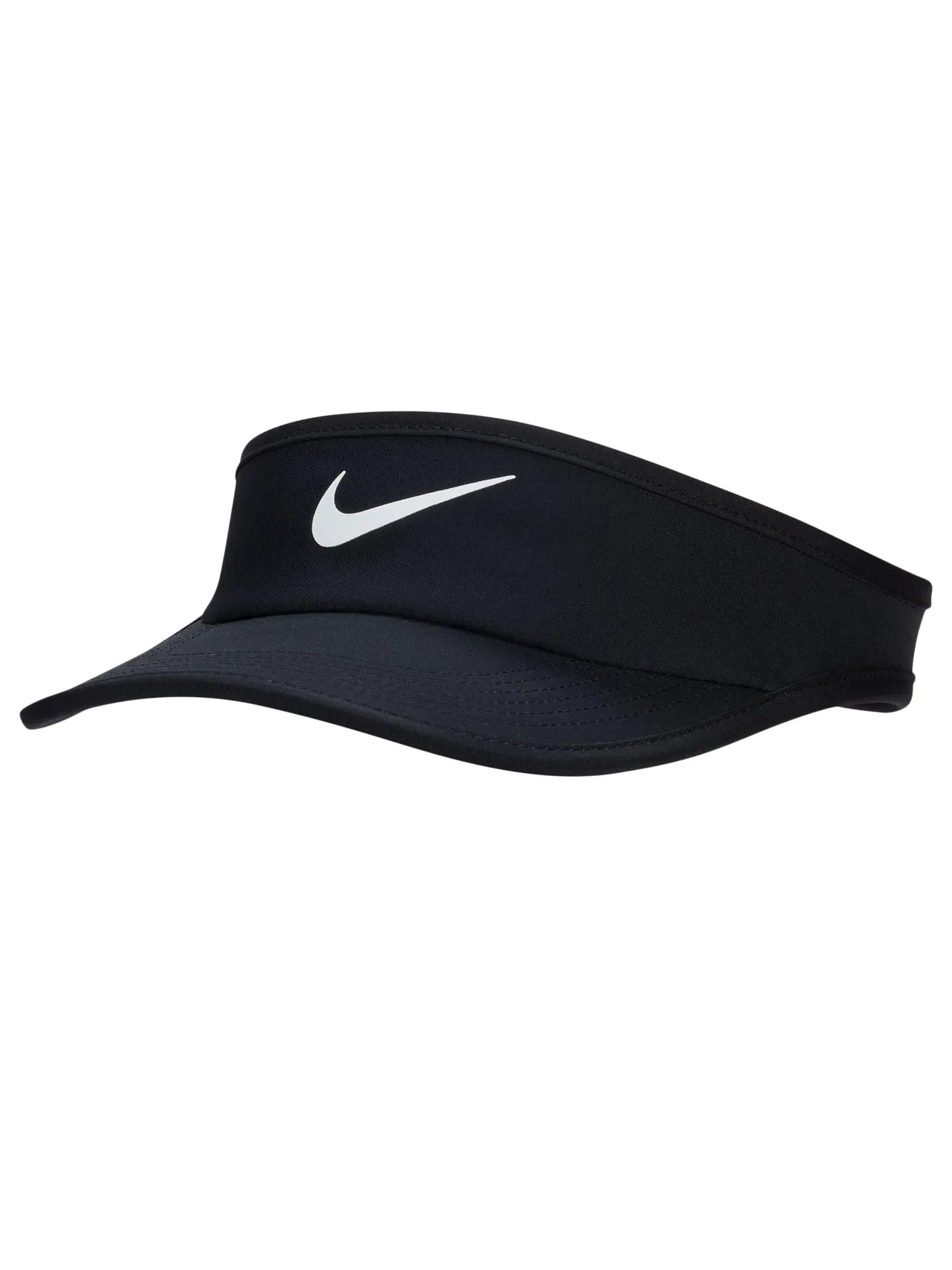 Козырек Dri-FIT Ace Swoosh Visor (для маленьких и больших детей) Nike Kids — изображение 1 из 2, черный/черный/белый