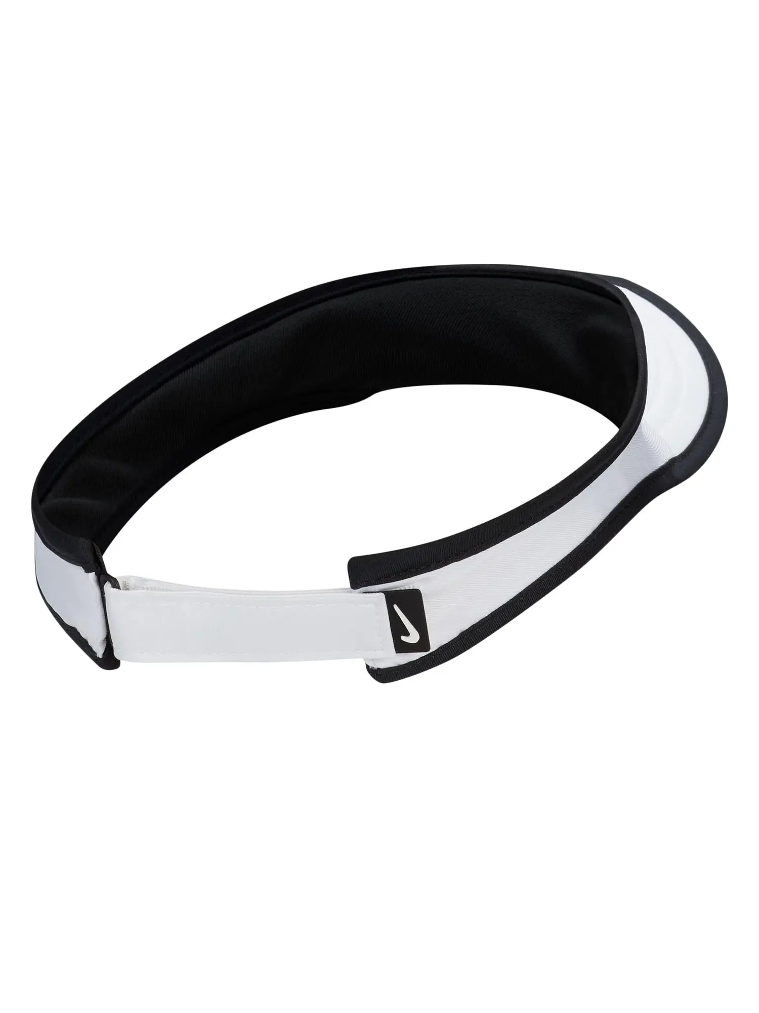 Детский козырек Dri-FIT Ace с логотипом Swoosh Nike — изображение 2 из 2, белый/черный