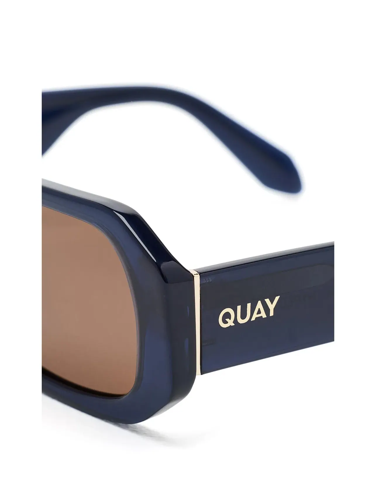 Солнцезащитные очки Hyped Up Quay Australia — изображение 4 из 4, синий/коричневый