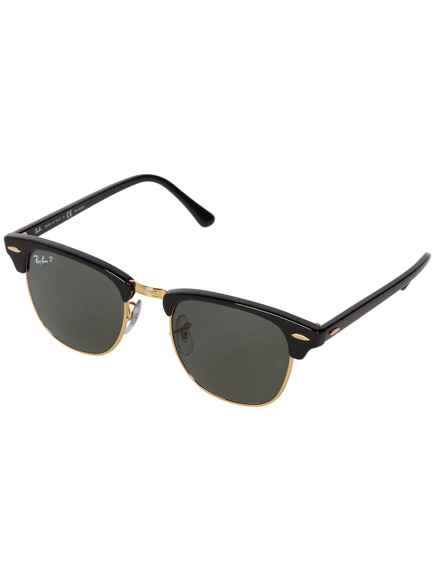 Поляризованные солнцезащитные очки RB3016 Clubmaster Ray-Ban — изображение 1 из 4, черный/-зеленый