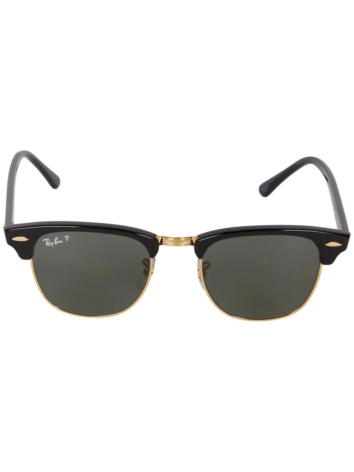 Поляризованные солнцезащитные очки RB3016 Clubmaster Ray-Ban — изображение 2 из 4, черный/-зеленый