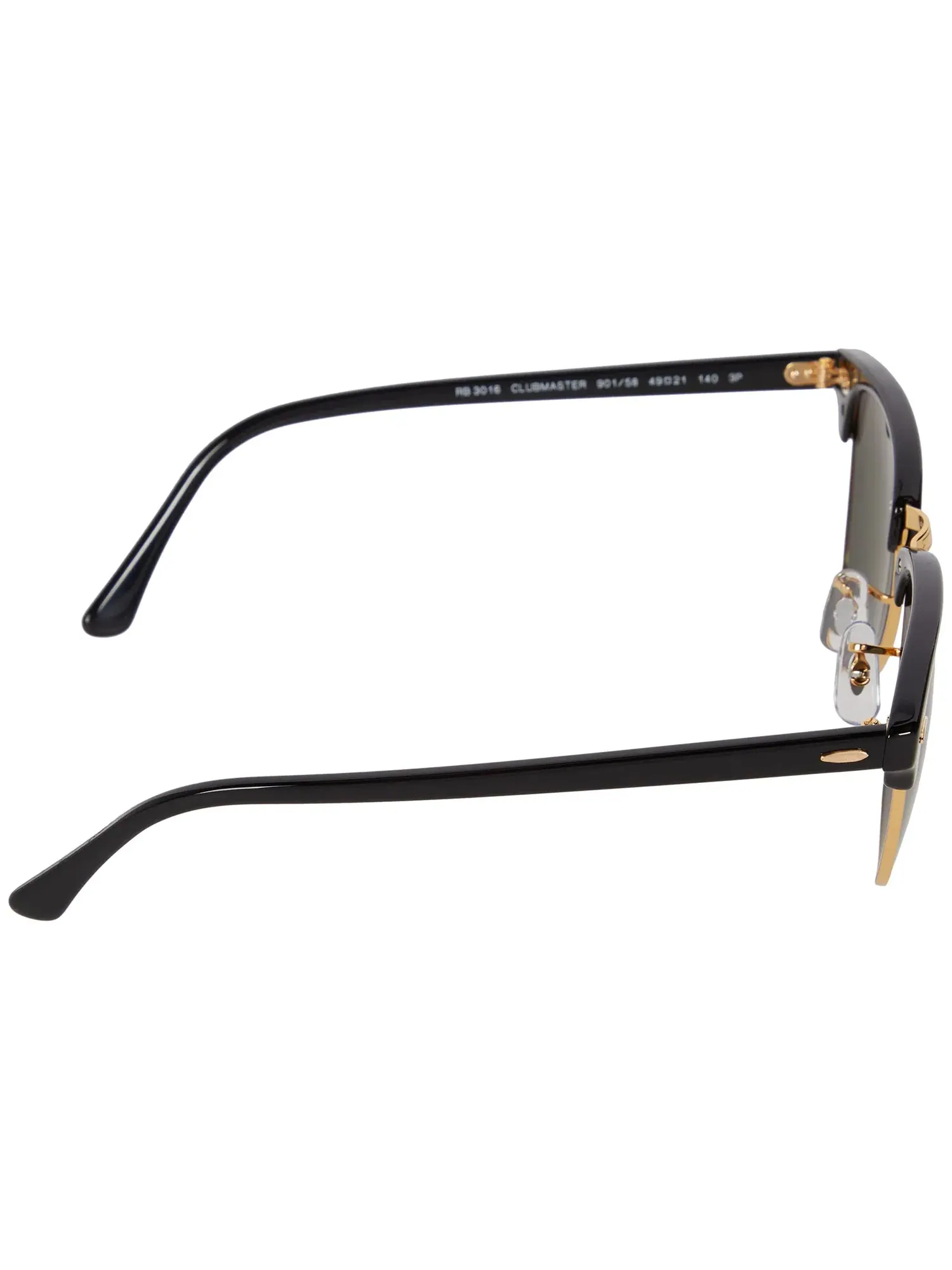 Поляризованные солнцезащитные очки RB3016 Clubmaster Ray-Ban — изображение 3 из 4, черный/-зеленый