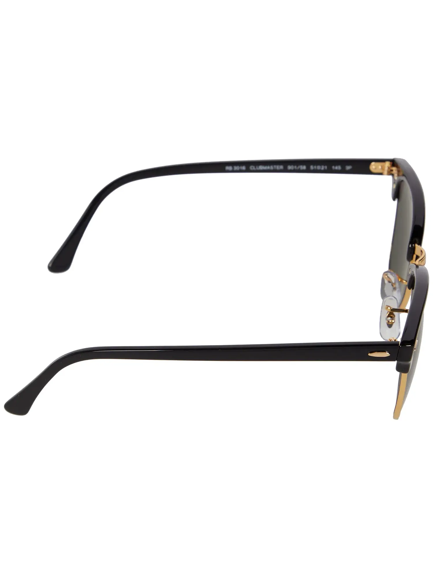 Поляризованные солнцезащитные очки RB3016 Clubmaster Ray-Ban — изображение 3 из 4, черный/-зеленый