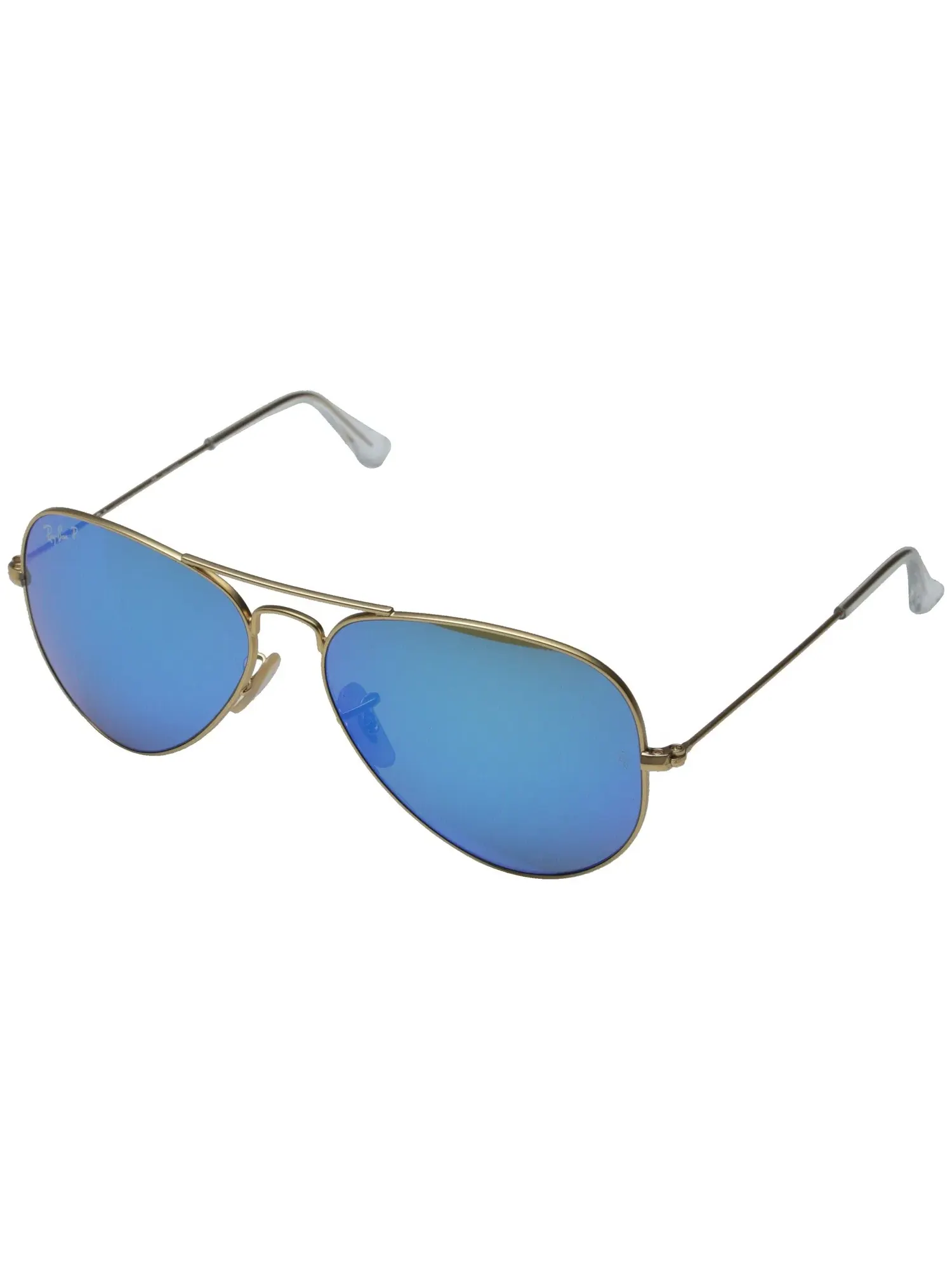 Солнцезащитные очки-авиаторы RB3025 с зеркальными линзами Ray-Ban — изображение 1 из 5, золотистый/синий