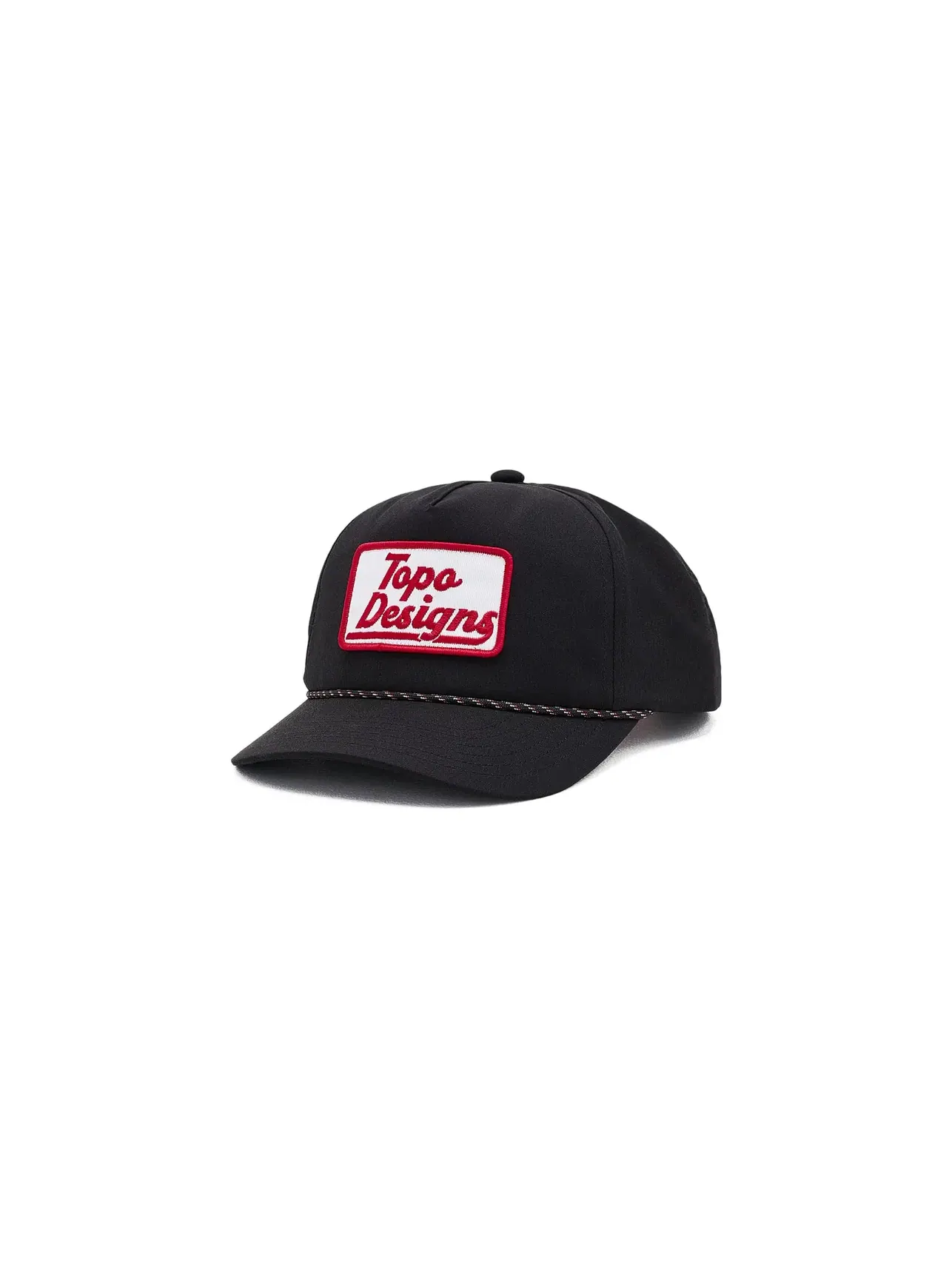 Кепка из твила с веревочной отделкой Twill Rope Cap - Station Topo Designs — изображение 1 из 3, черный