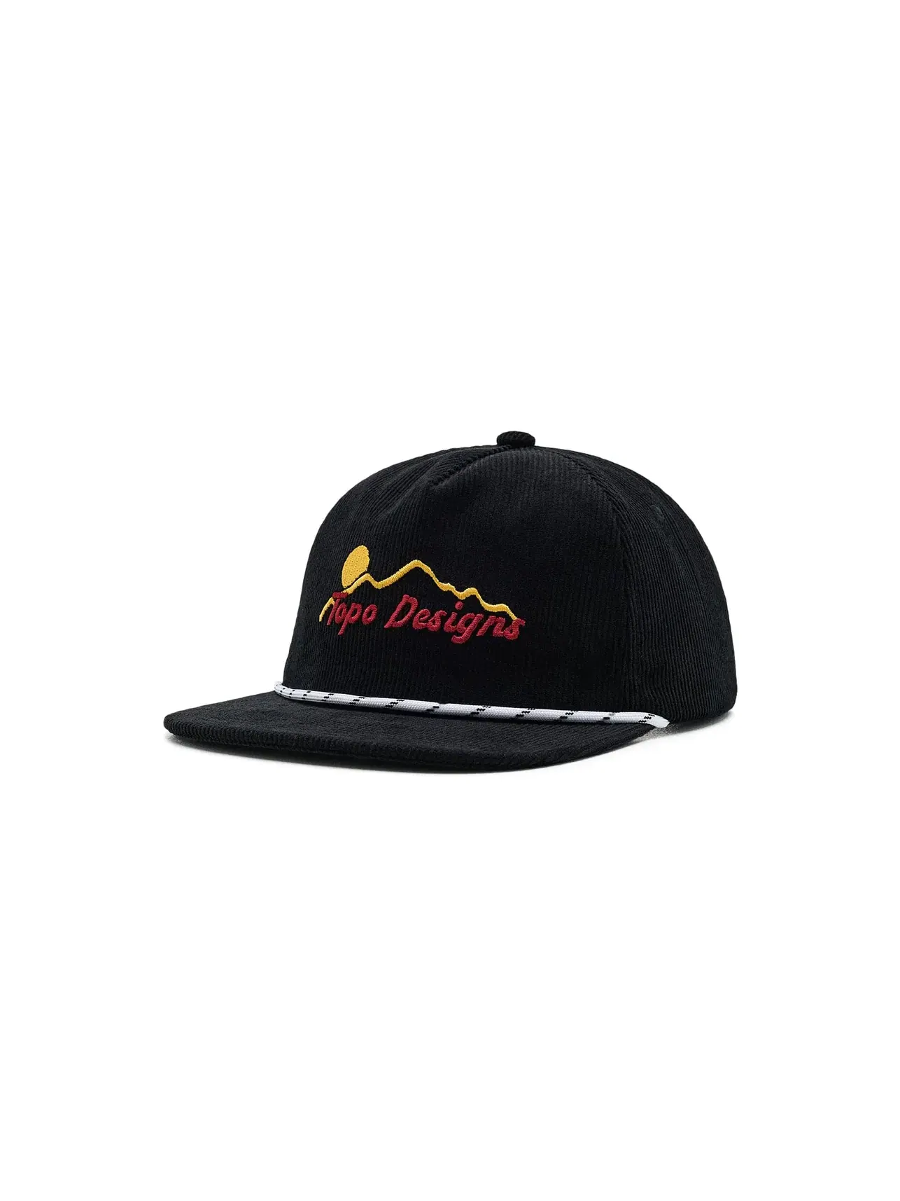 Кепка-тракер из вельвета Corduroy Trucker Hat - Mountain Edge Topo Designs — изображение 1 из 3, черный