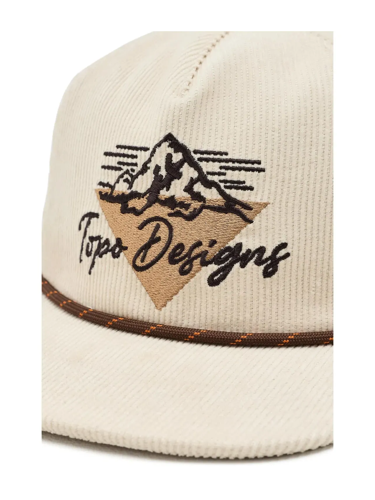 Кепка-тракер из вельвета Corduroy Trucker Hat - Summit Bound Topo Designs — изображение 3 из 3, белый