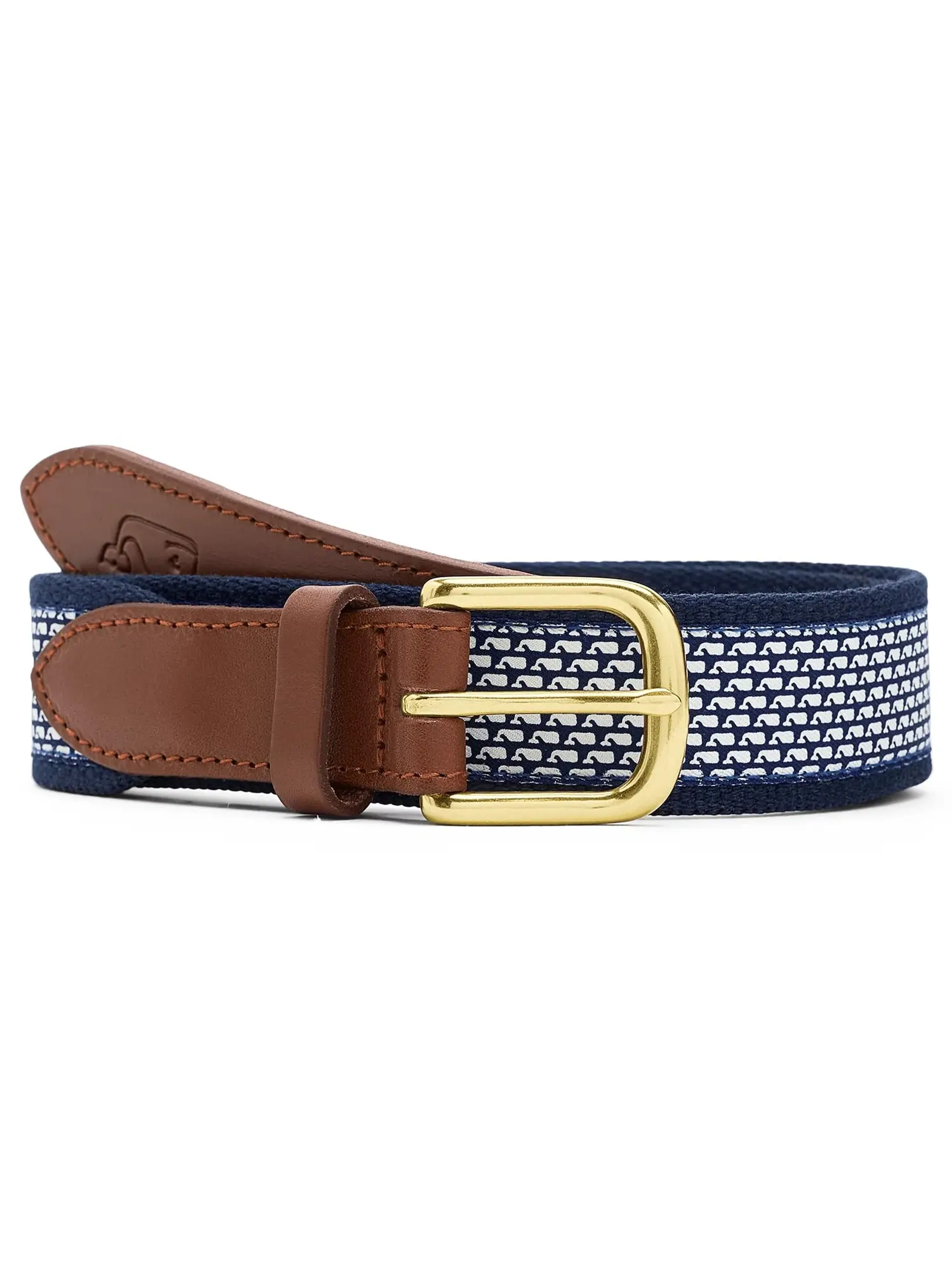 Ремень Micro Whale Classic Canvas Club Belt Vineyard Vines Kids — изображение 1 из 3, темно-синий