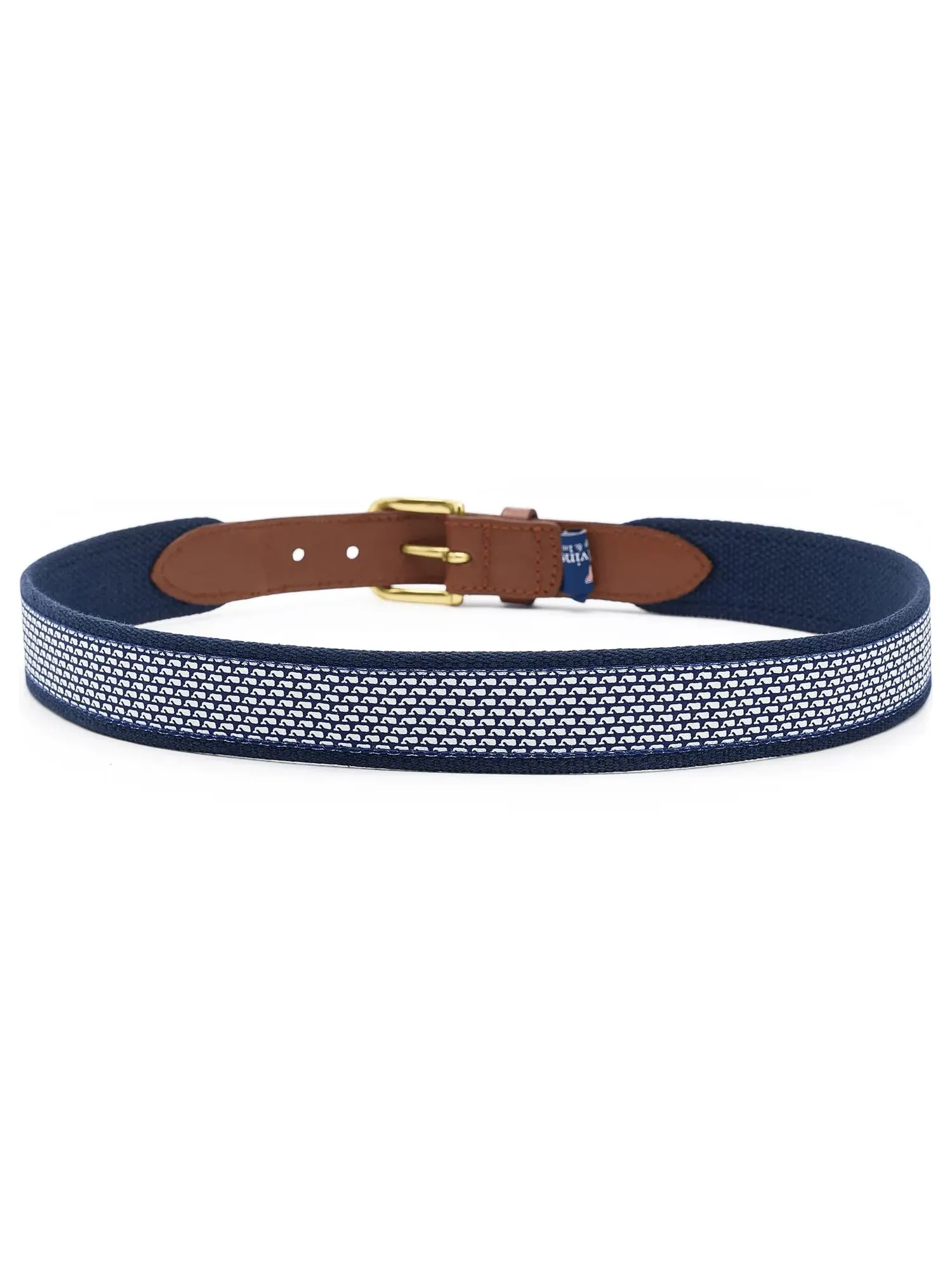 Ремень Micro Whale Classic Canvas Club Belt Vineyard Vines Kids — изображение 2 из 3, темно-синий