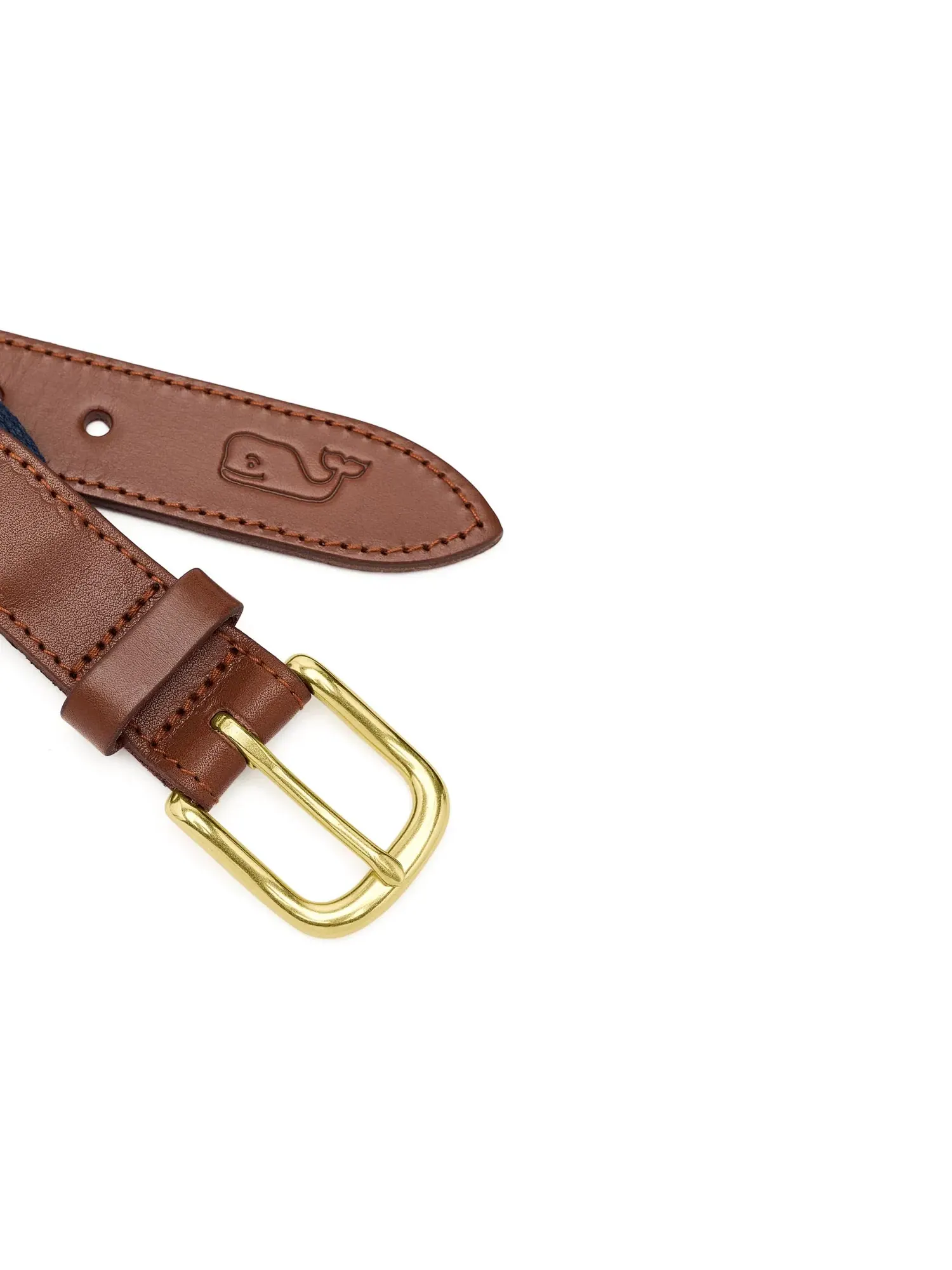 Ремень Micro Whale Classic Canvas Club Belt Vineyard Vines Kids — изображение 3 из 3, темно-синий