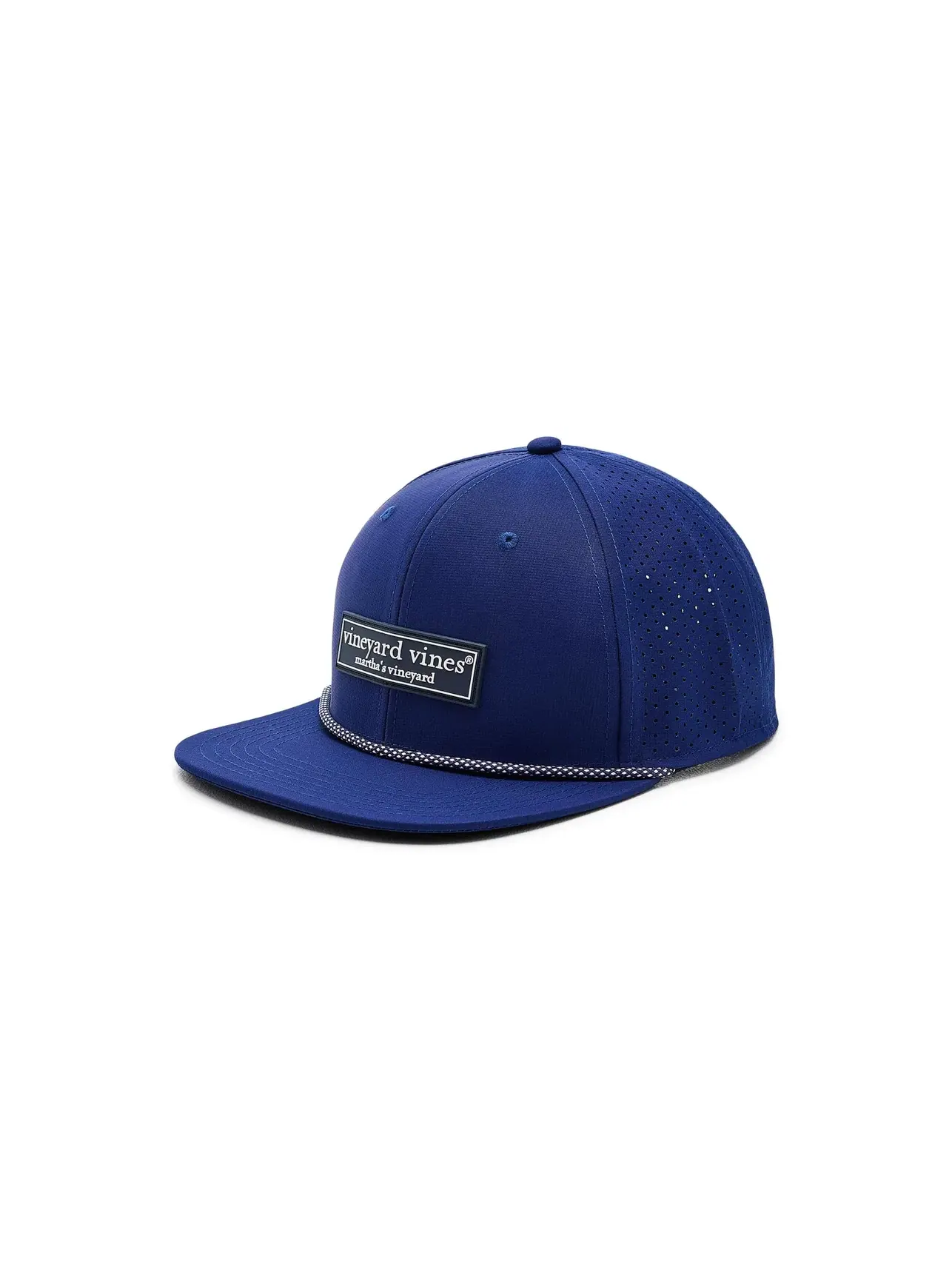 Кепка-тракер перфорированная с логотипом Logo Box Perforated Trucker Hat Vineyard Vines — изображение 1 из 3, темно-синий