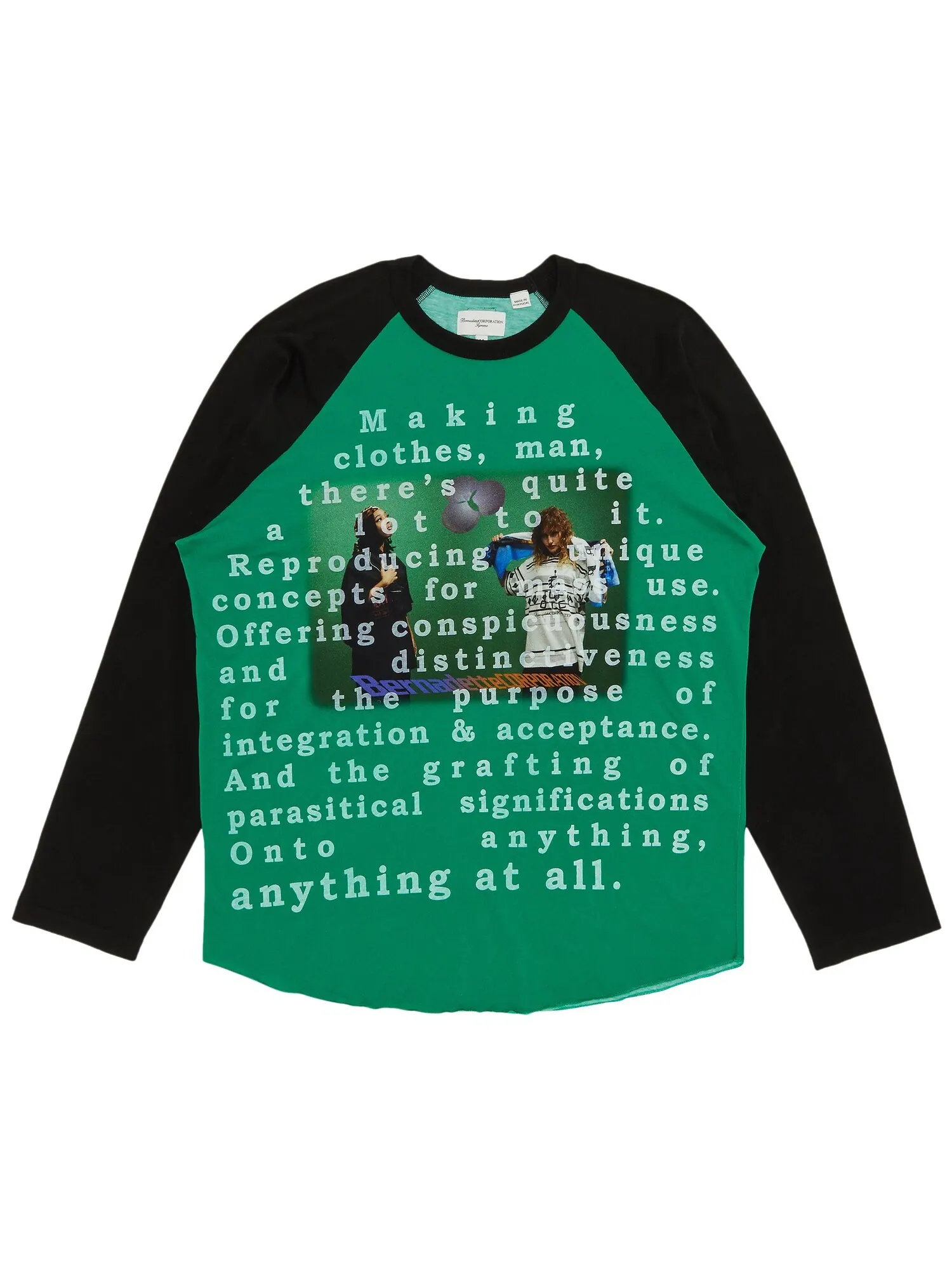 Топ с длинными рукавами реглан Supreme x Bernadette Corporation — изображение 1 из 3, зеленый