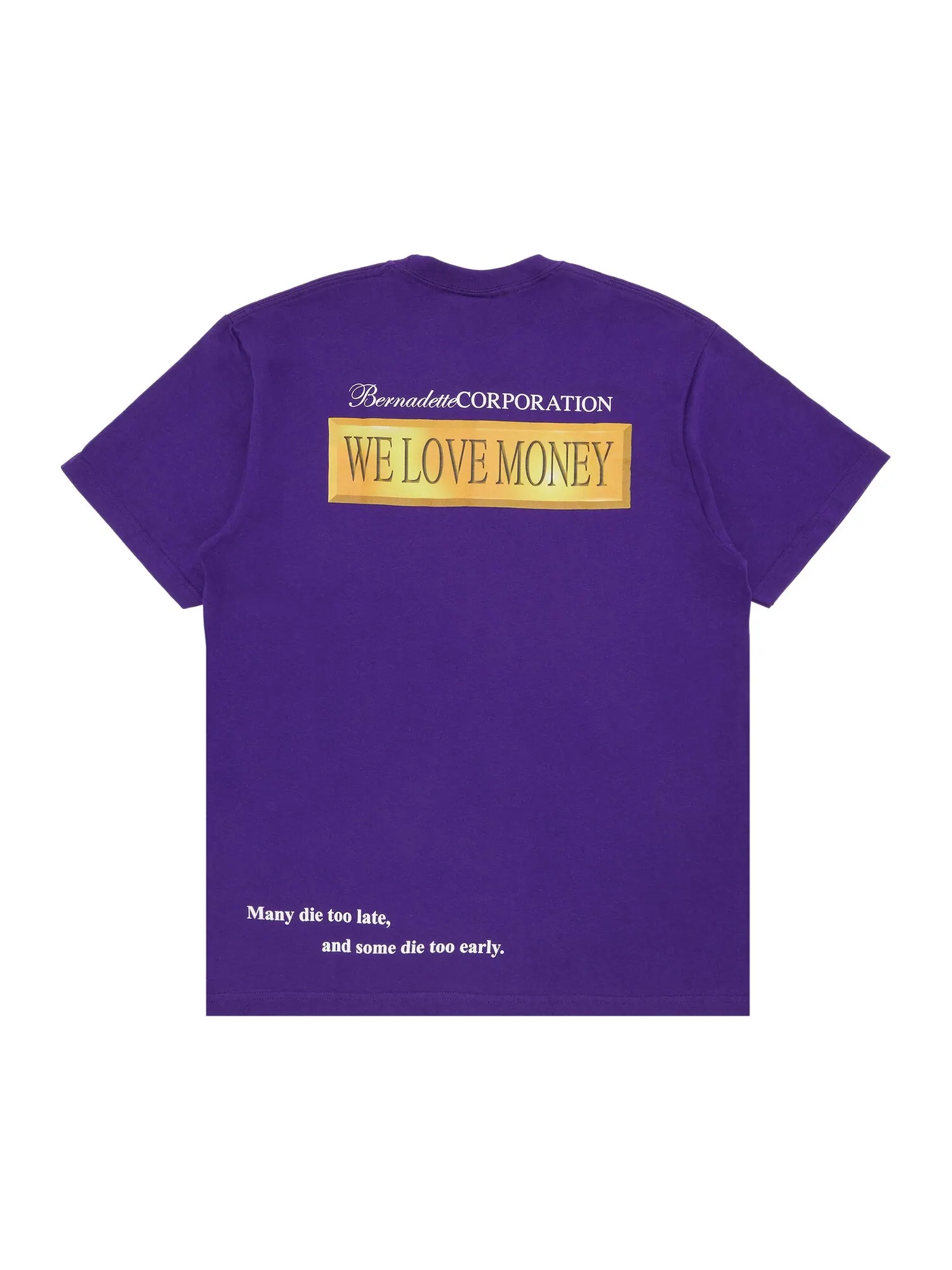Футболка Money Supreme x Bernadette Corporation — изображение 2 из 3, фиолетовый
