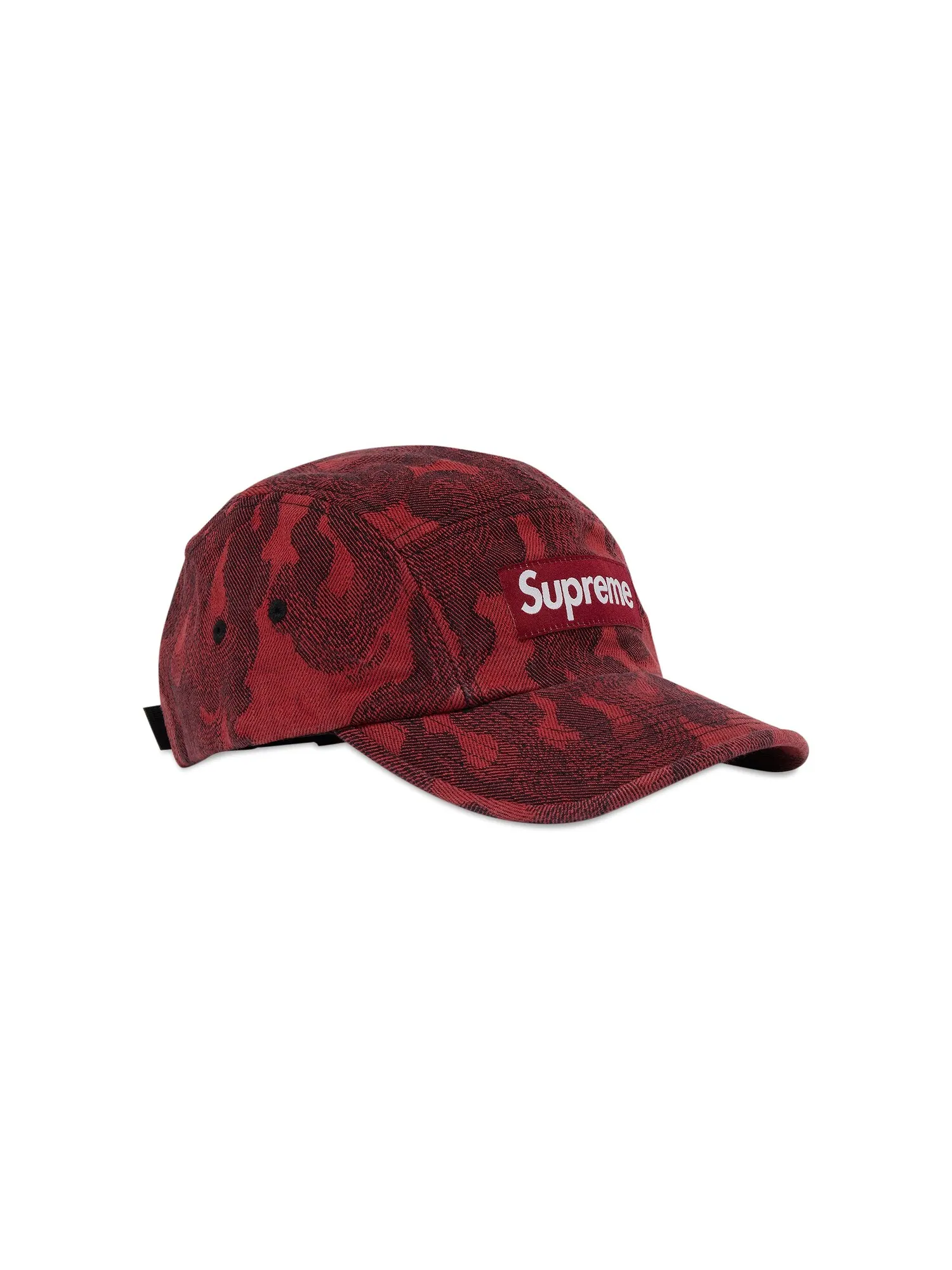 Жаккардовая джинсовая кепка Supreme Flames Washed Red — изображение 2 из 4, красный
