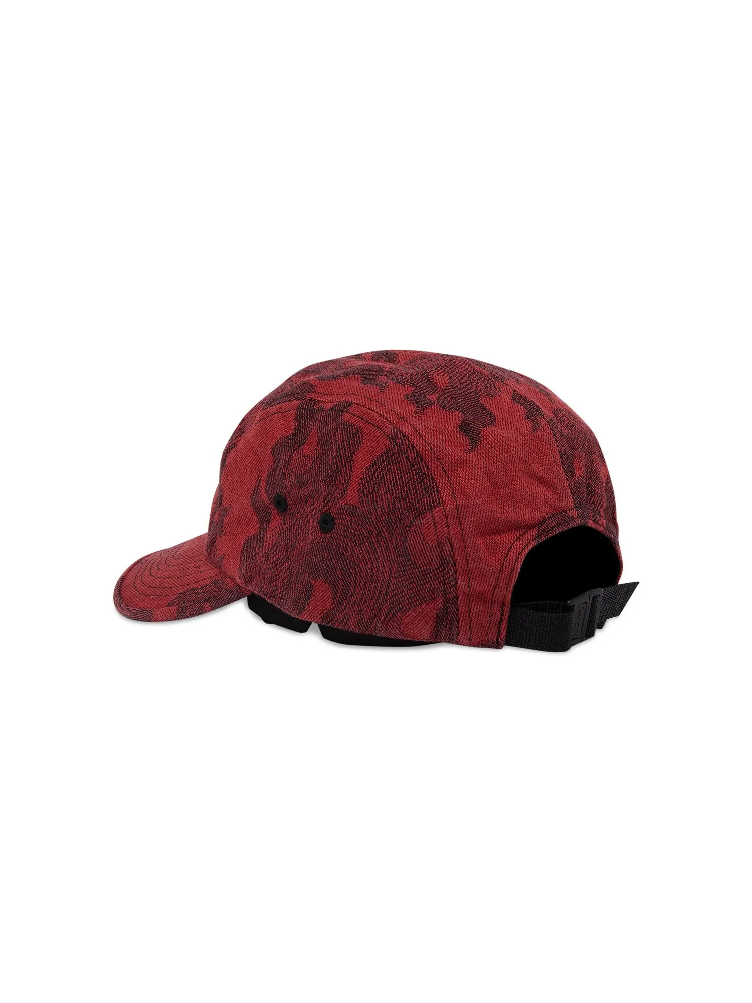 Жаккардовая джинсовая кепка Supreme Flames Washed Red — изображение 3 из 4, красный