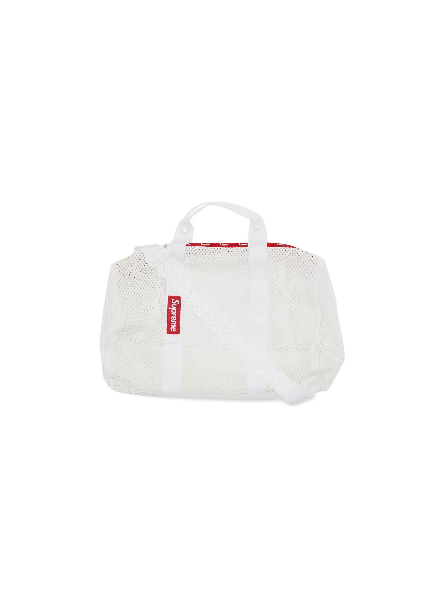 Спортивная сумка Supreme из сетчатой ткани — изображение 1 из 3, белый
