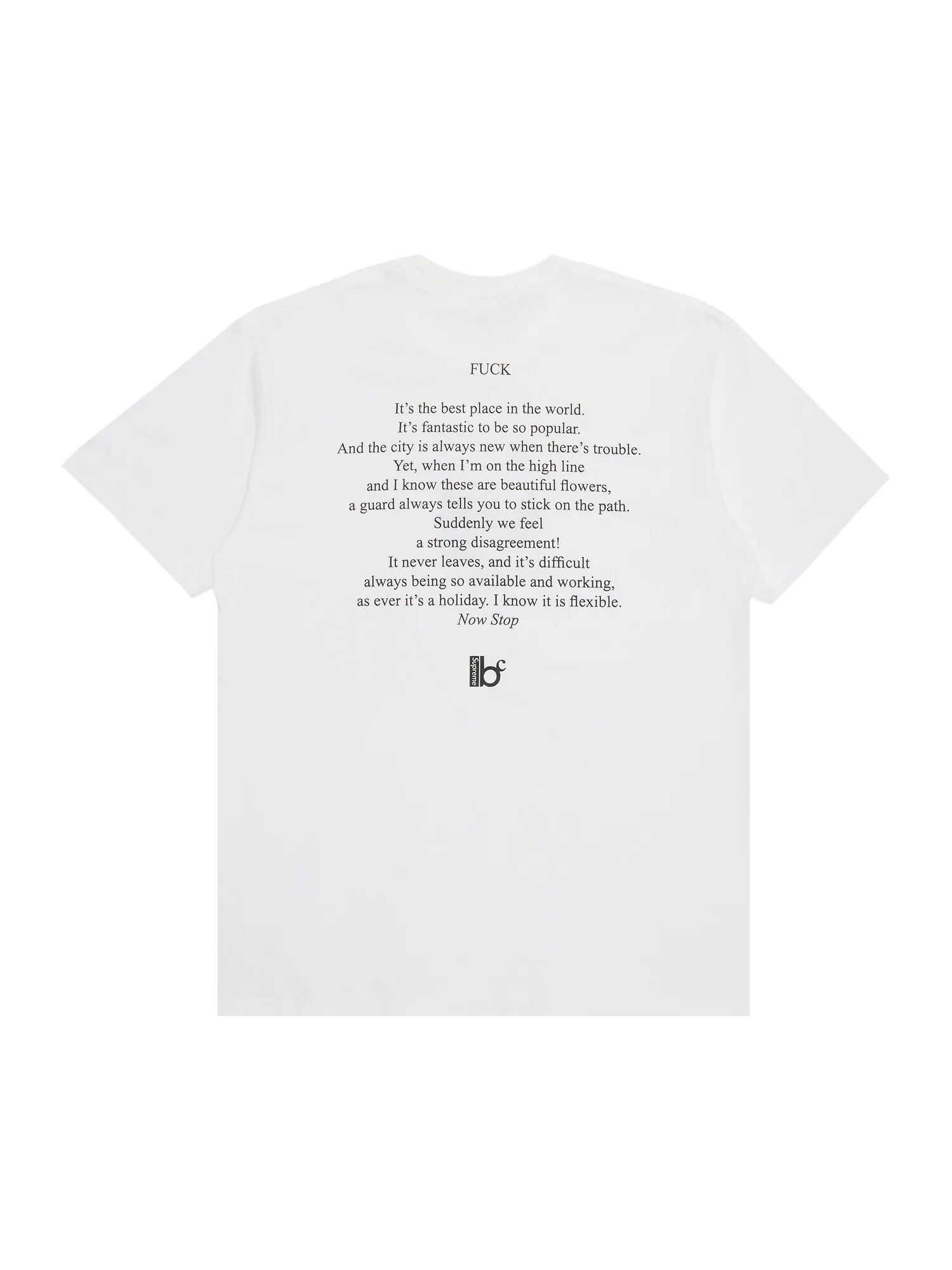 Футболка Supreme x Bernadette Corporation — изображение 2 из 3, белый