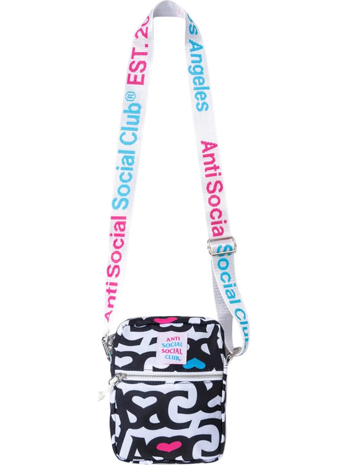 Сумка Anti Social Social Club Negative Space Side Bag White — 1
