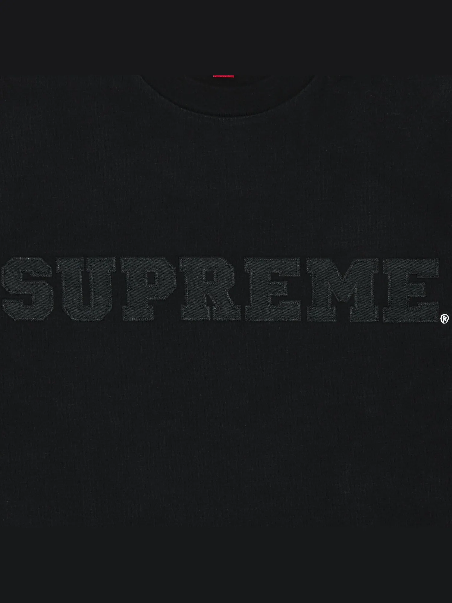 Топ с короткими рукавами Supreme Collegiate — изображение 2 из 2, черный