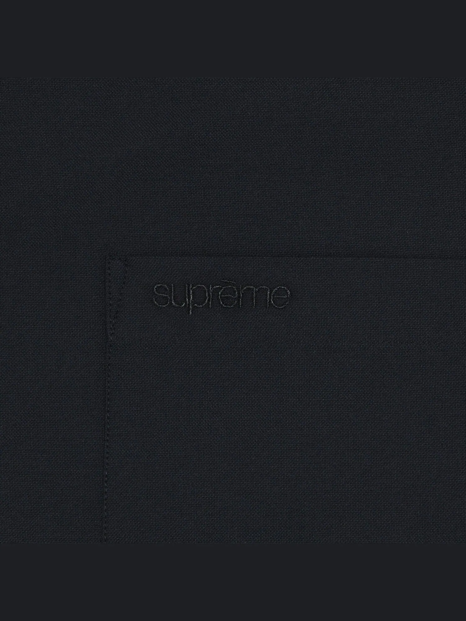 Оксфордская рубашка свободного кроя Supreme — изображение 2 из 2, черный