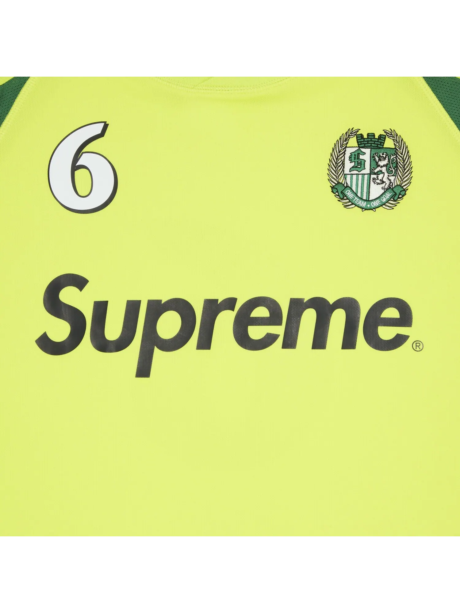 Футболка Supreme с капюшоном — изображение 3 из 3, яркий зеленый