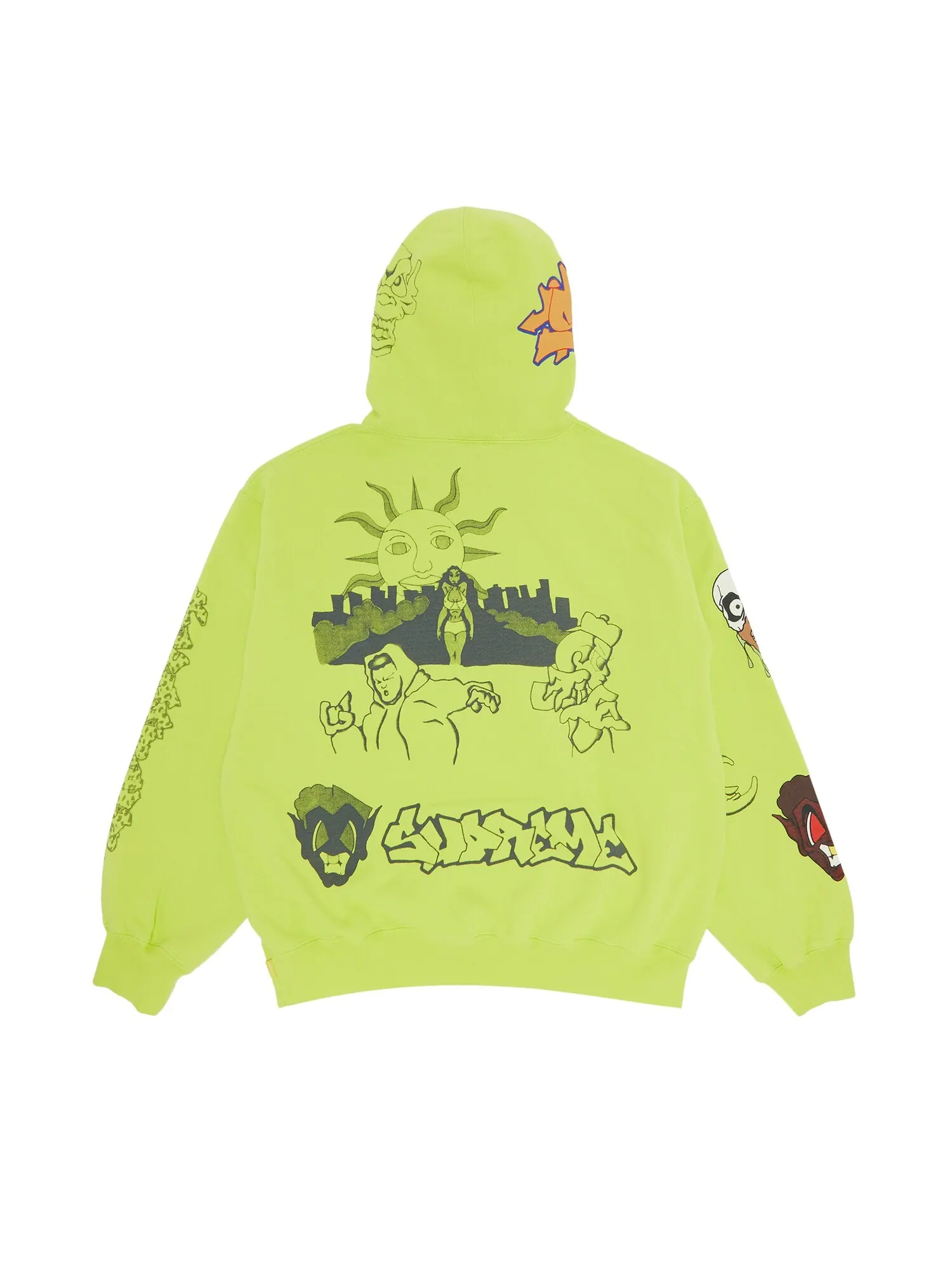 Толстовка с капюшоном Supreme Sunrise — изображение 2 из 3, зеленый