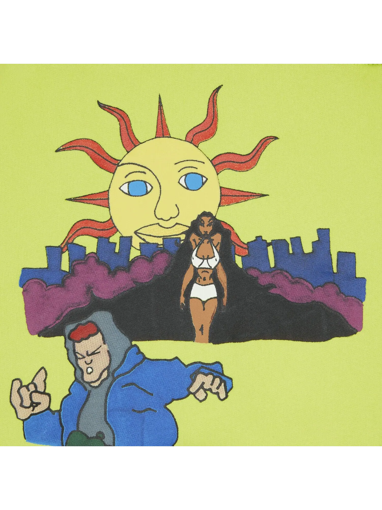 Толстовка с капюшоном Supreme Sunrise — изображение 3 из 3, зеленый