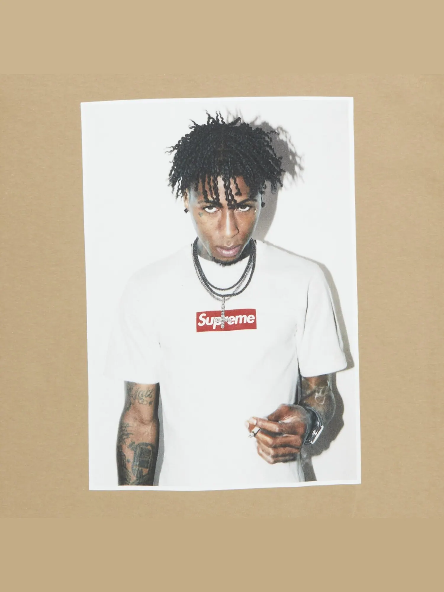 Футболка Supreme NBA Youngboy цвета хаки — изображение 2 из 2