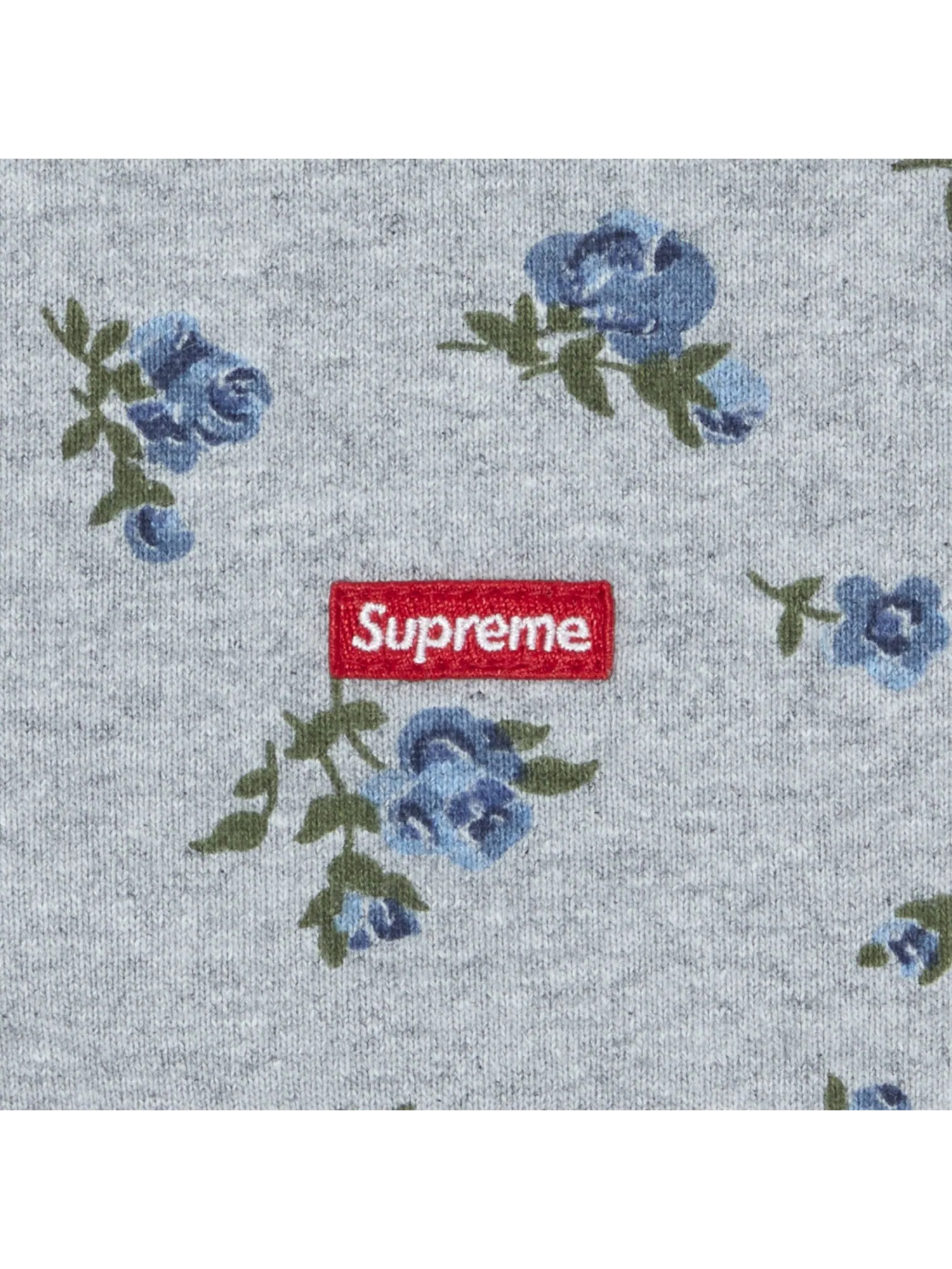 Толстовка Supreme Small Box на молнии с капюшоном Цветы — изображение 3 из 3, мультилированный
