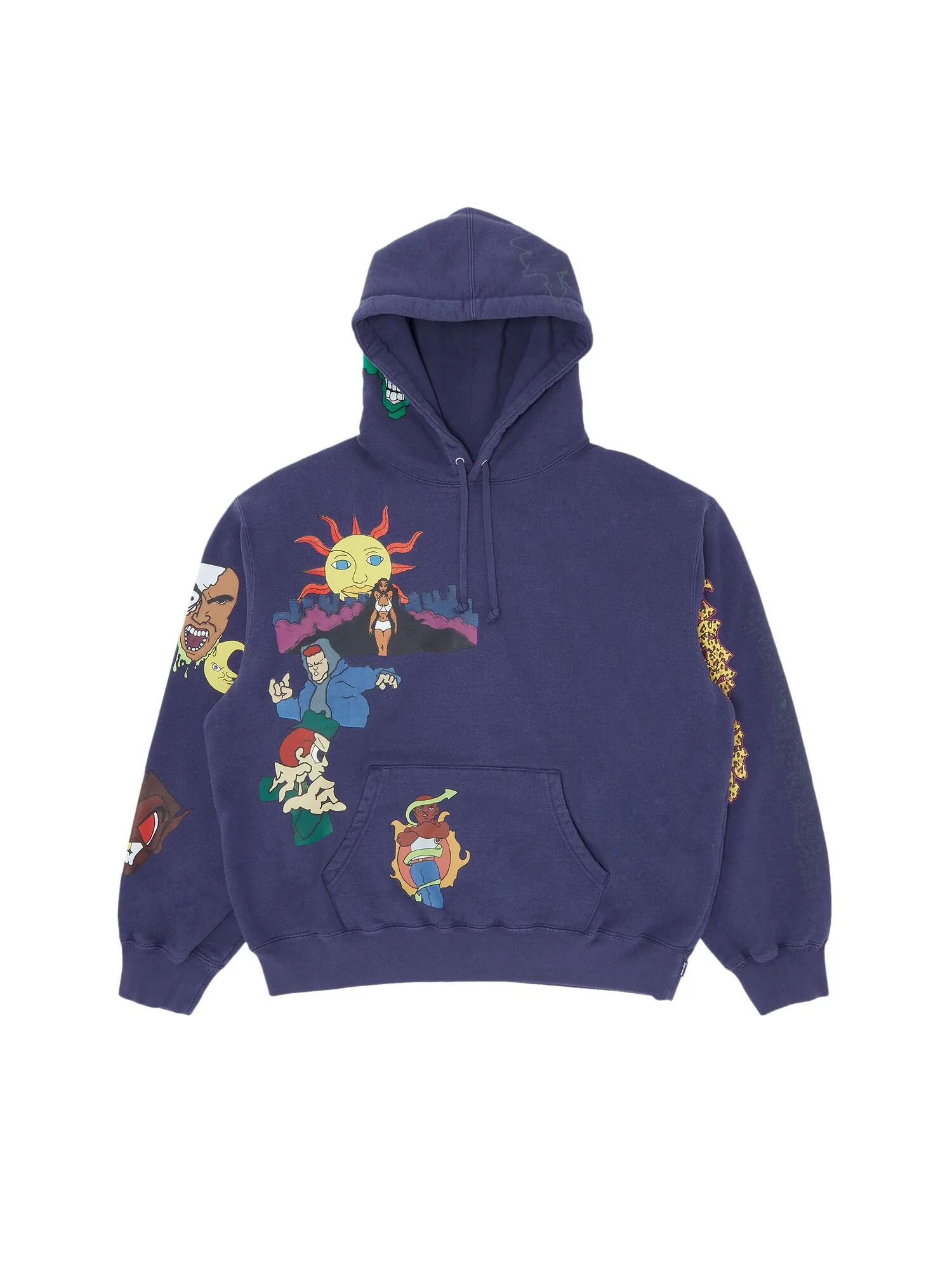 Толстовка с капюшоном Supreme Sunrise Washed Navy — изображение 1 из 3, темно-синий