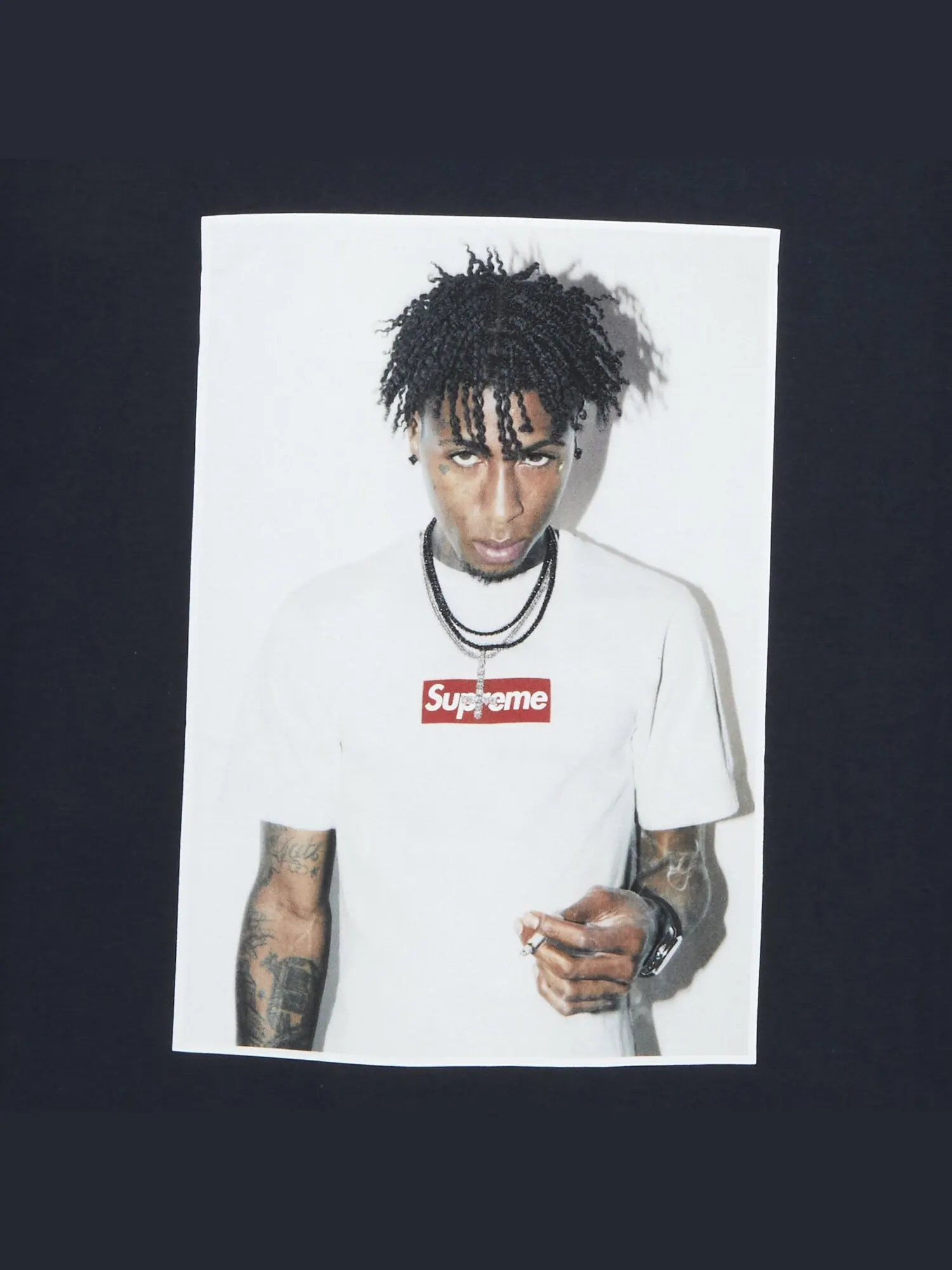 Футболка Supreme NBA Youngboy темно-синего цвета — изображение 2 из 2, темно-синий