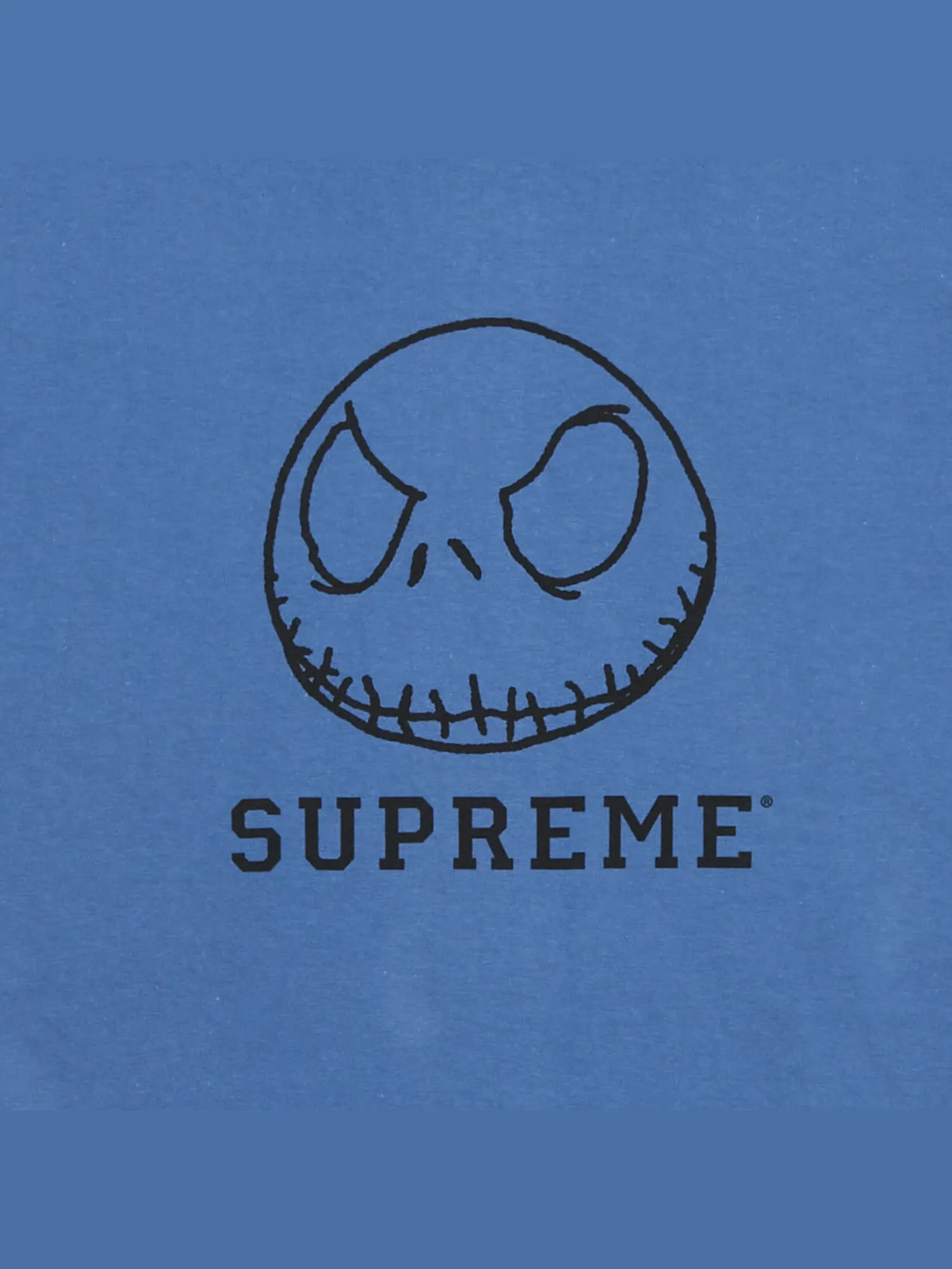 Футболка Supreme Skeleton Fade Blue — изображение 2 из 2, синий